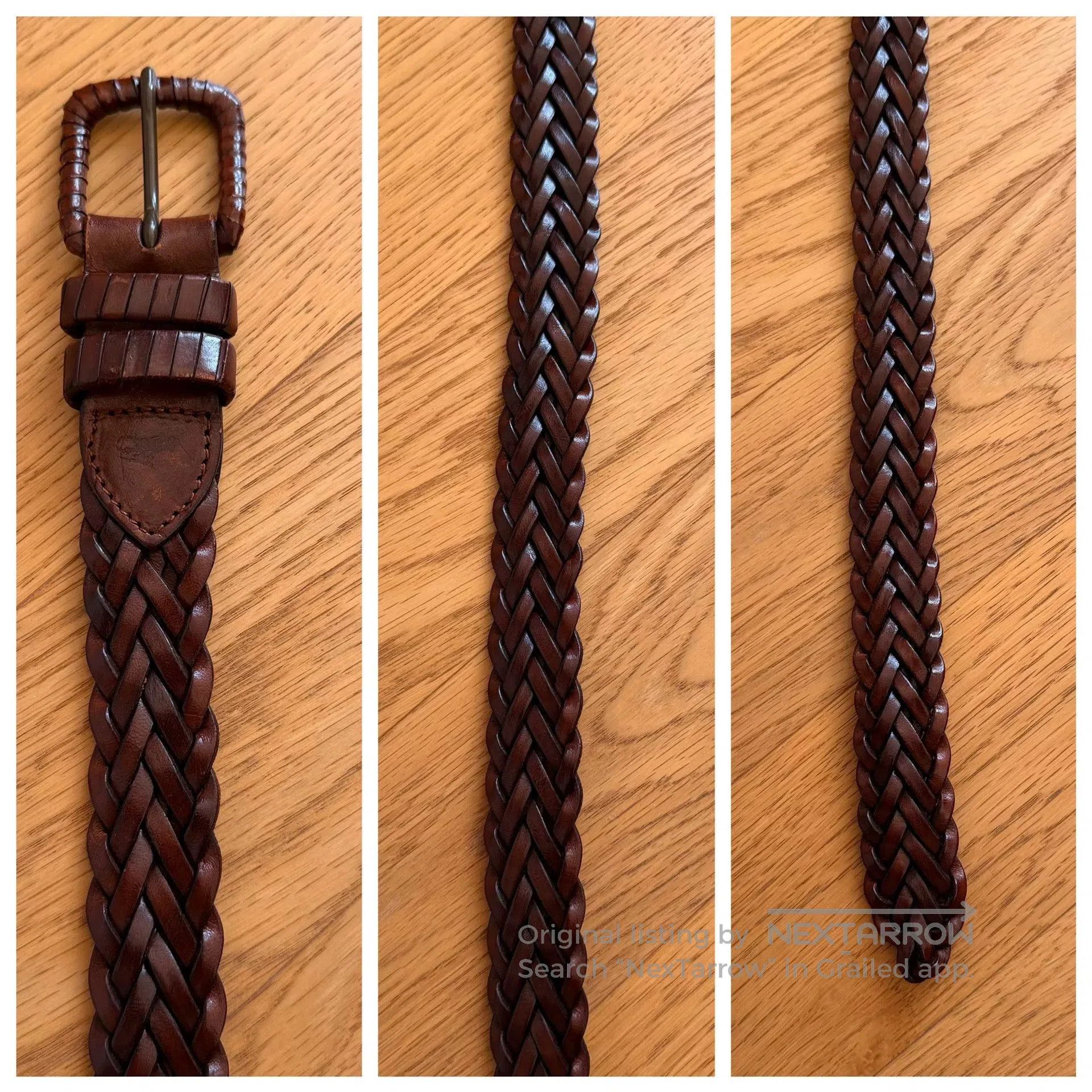 RLX Ralph Lauren Vintage Handmade Leather Belt from Italy. Size ONE SIZE - 8 Thumbnail