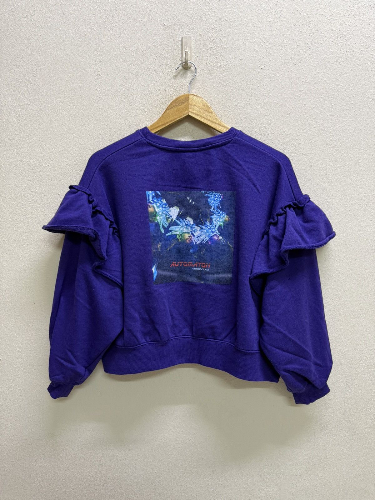 Japanese Brand Niko and x Jamiroquai frill pullover crop sweatshirt Size L / US 10 / IT 46 - 15 Thumbnail