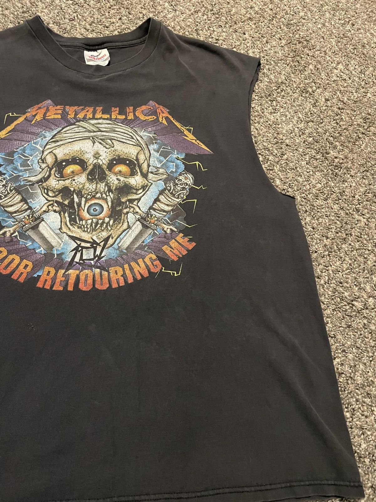 Band Tees × Metallica × Vintage 1998 Metallica Poor Retouring Me vintage shirt Size US XL / EU 56 / 4 - 8 Thumbnail