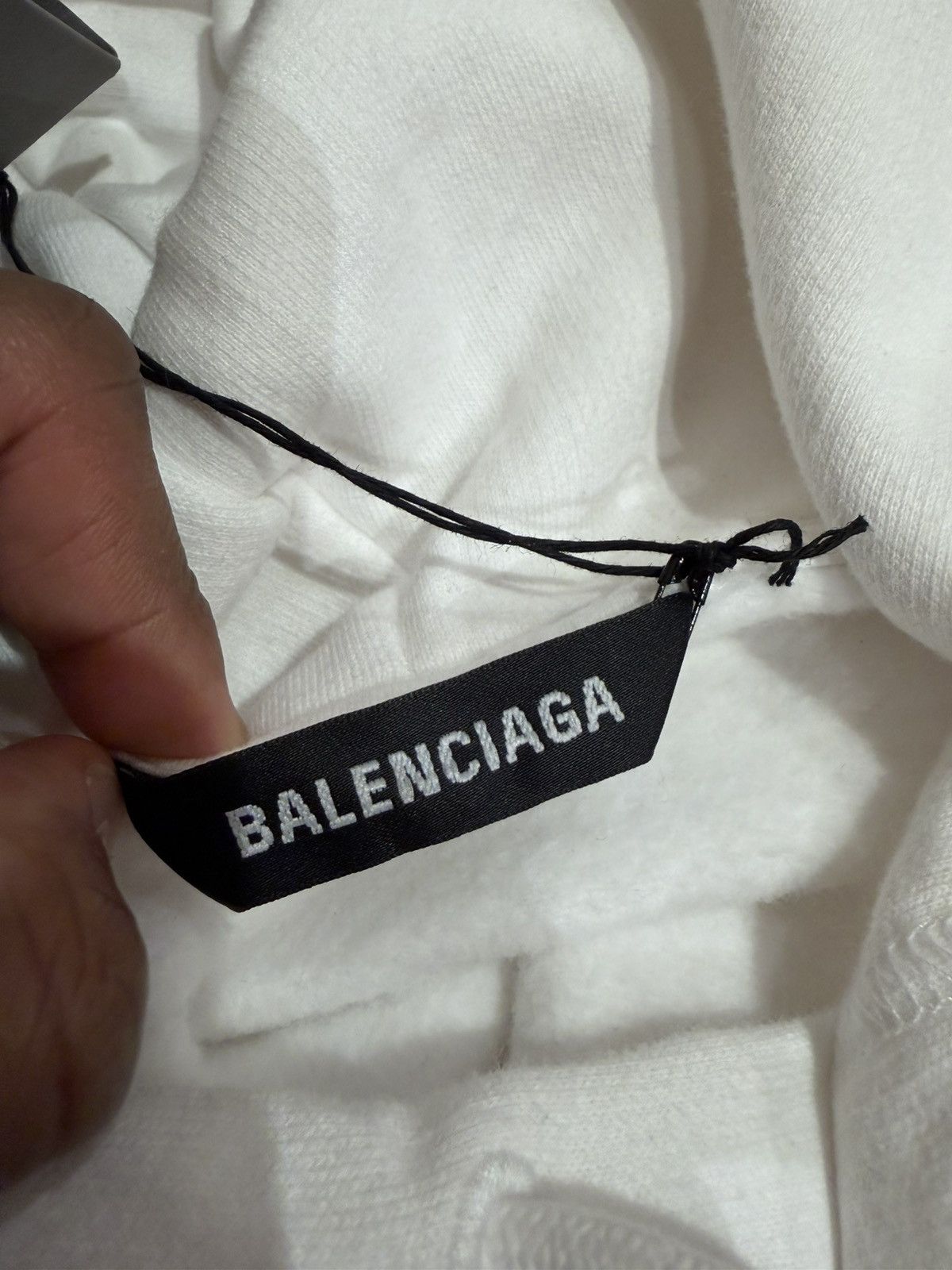 Balenciaga Balenciaga Logo Hoodie White Size US M / EU 48-50 / 2 - 5 Thumbnail
