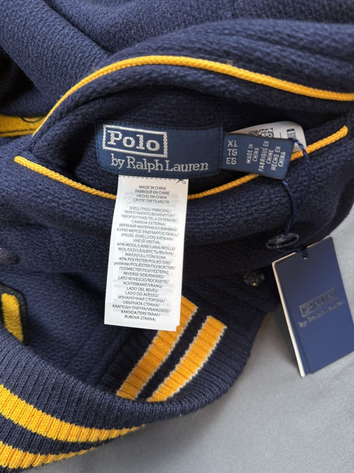Polo Ralph Lauren Polo Ralph Lauren Sea Hornets Letterman Reversible Jacket XL Size US XL / EU 56 / 4 - 20 Thumbnail