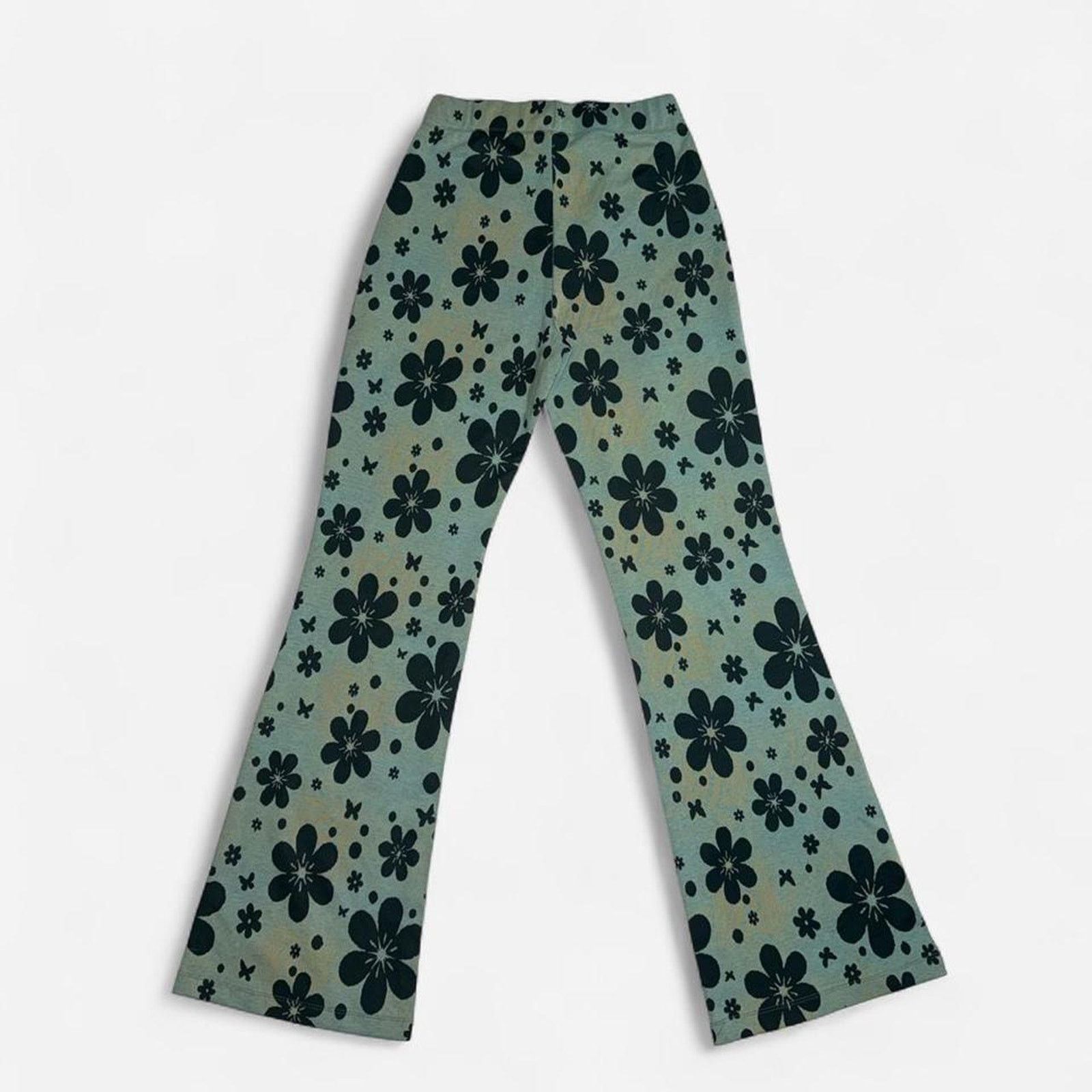 Urban Outfitters Urban outfitters green floral flare Size 30" / US 8 / IT 44 - 2 Thumbnail