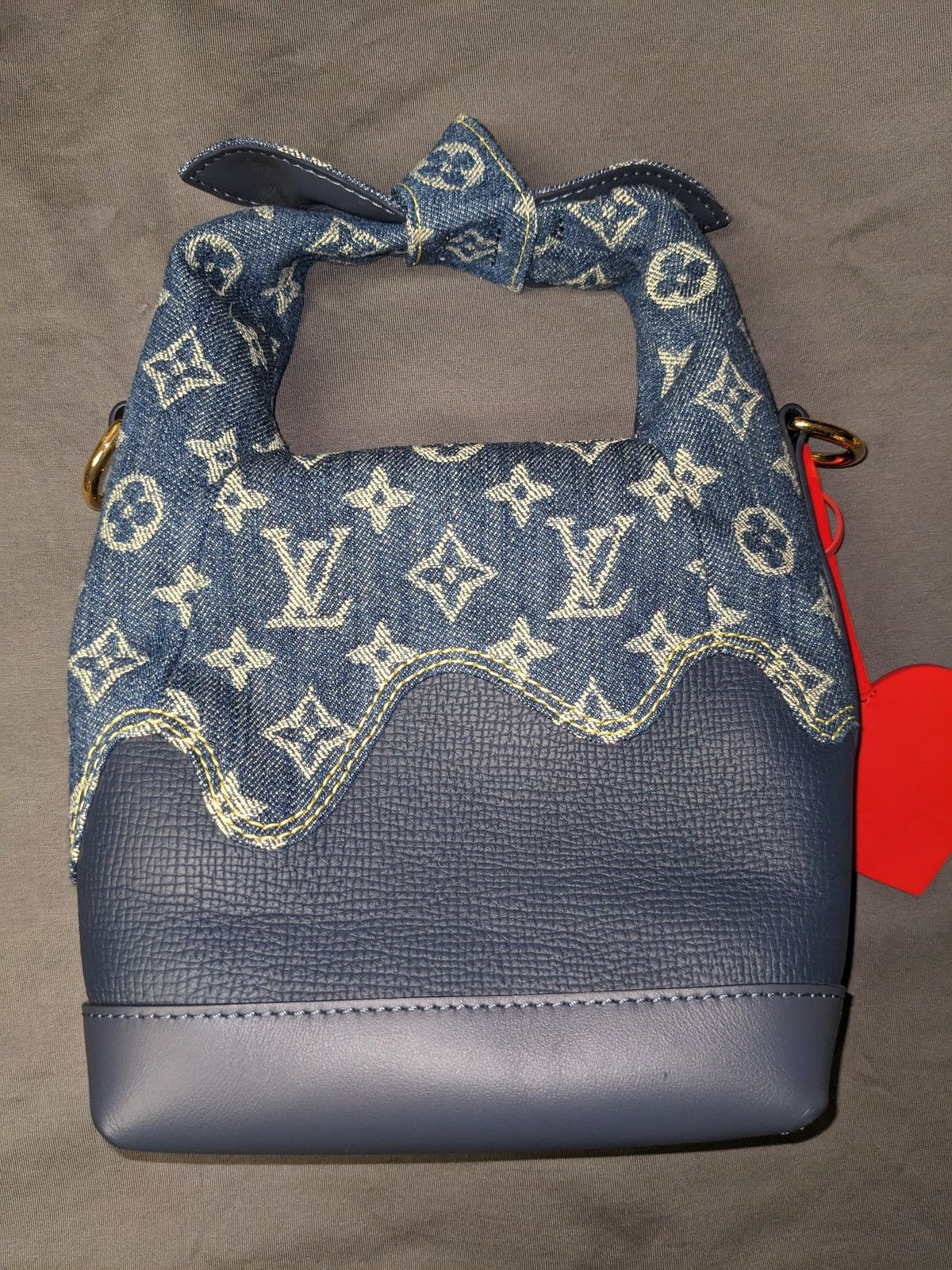 Louis Vuitton LOUIS VUITTON NIGO JAPANESE CRUISER HAND BAG DENIM MONOGRAM Size ONE SIZE - 8 Thumbnail