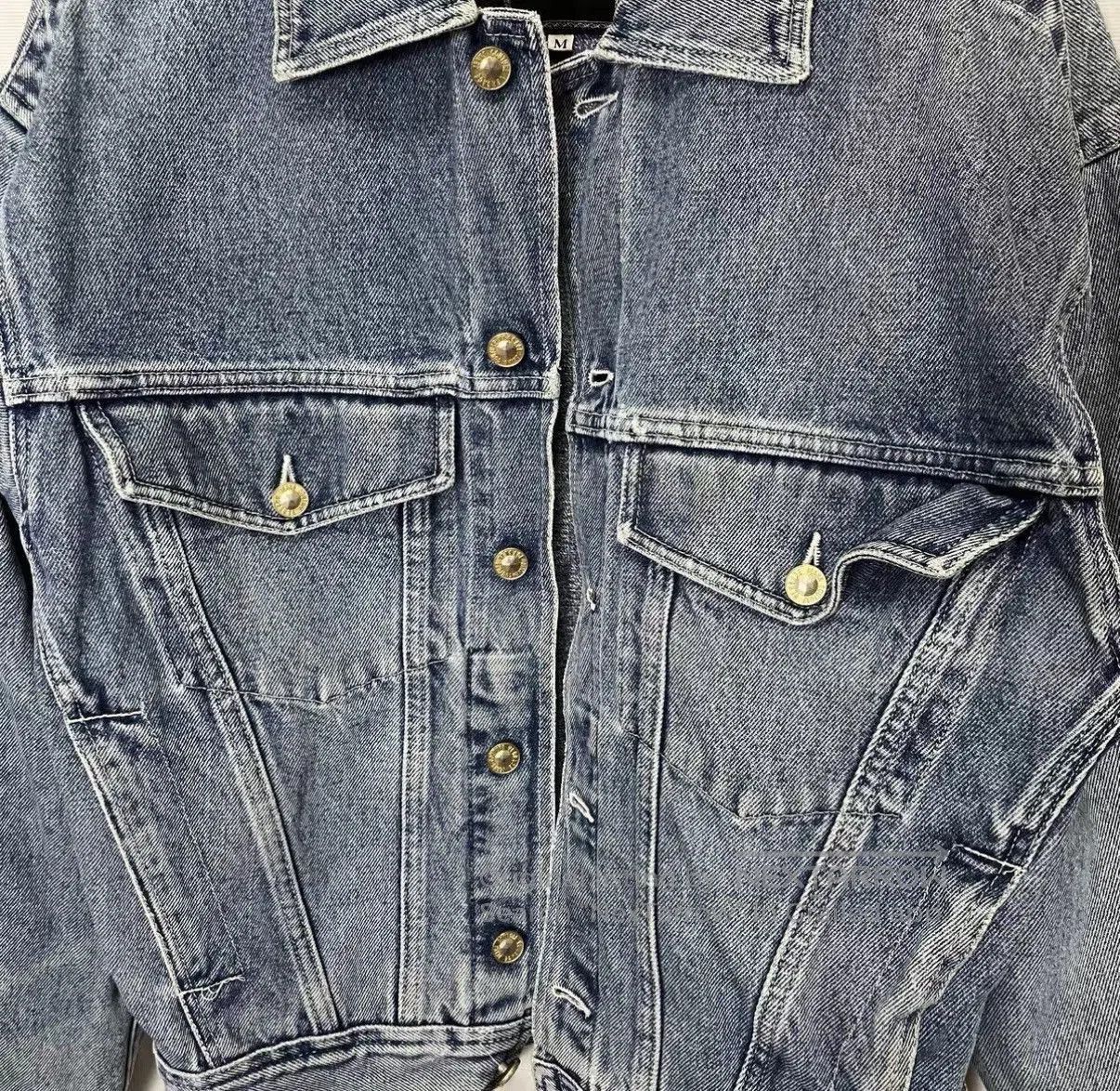 Versace Jeans Couture Blue Denim Jacket. Size US M / EU 48-50 / 2 - 5 Thumbnail