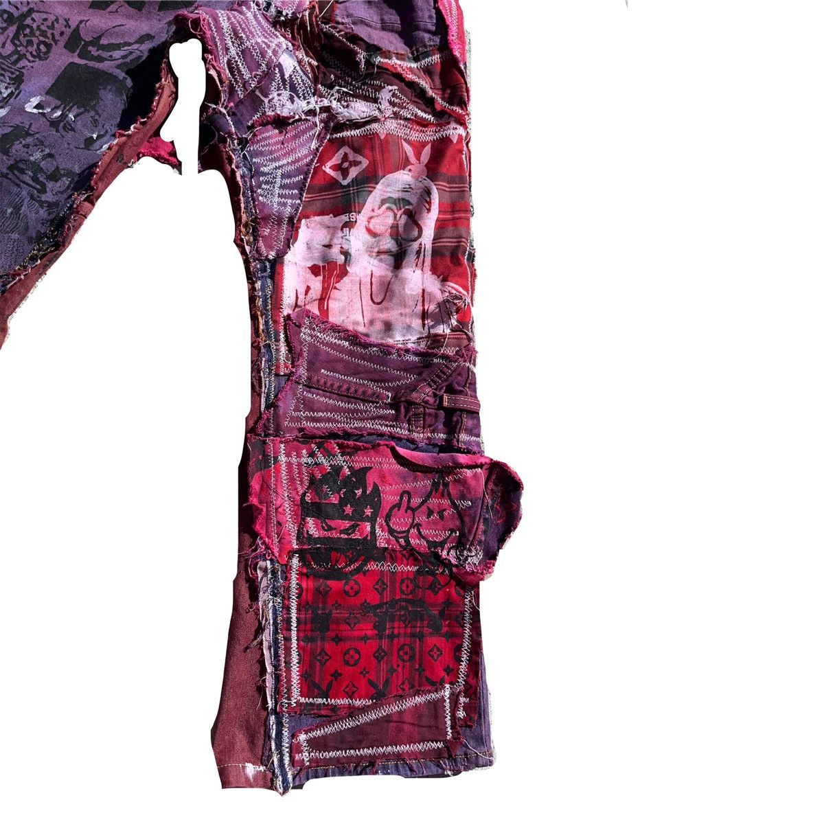 Other Basedbich mens patchwork denim jeans Size US 30 / EU 46 - 10 Thumbnail