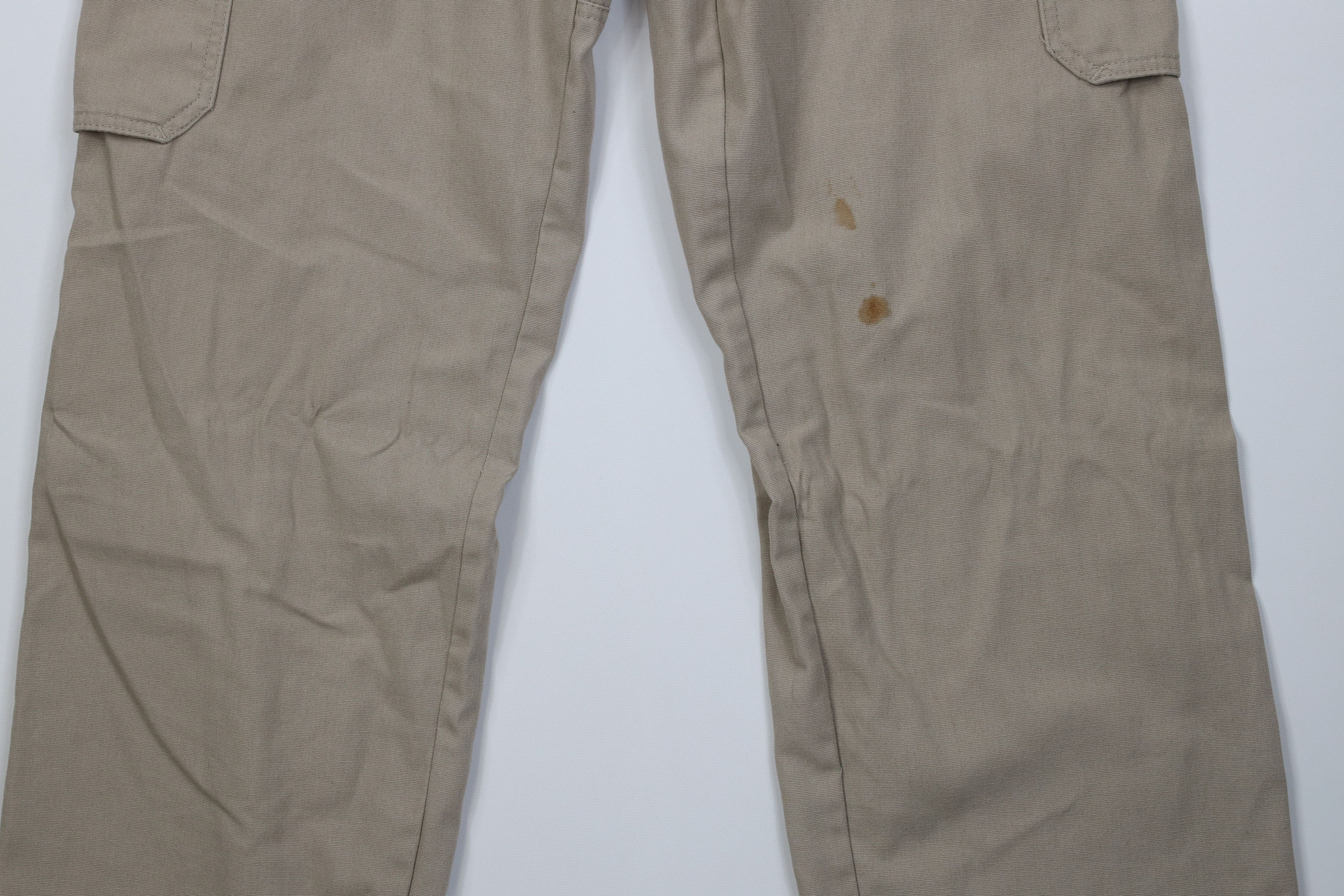 Wrangler Vintage Y2K Wrangler Workwear Wide Leg Cargo Pants Beige Size US 34 / EU 50 - 11 Thumbnail