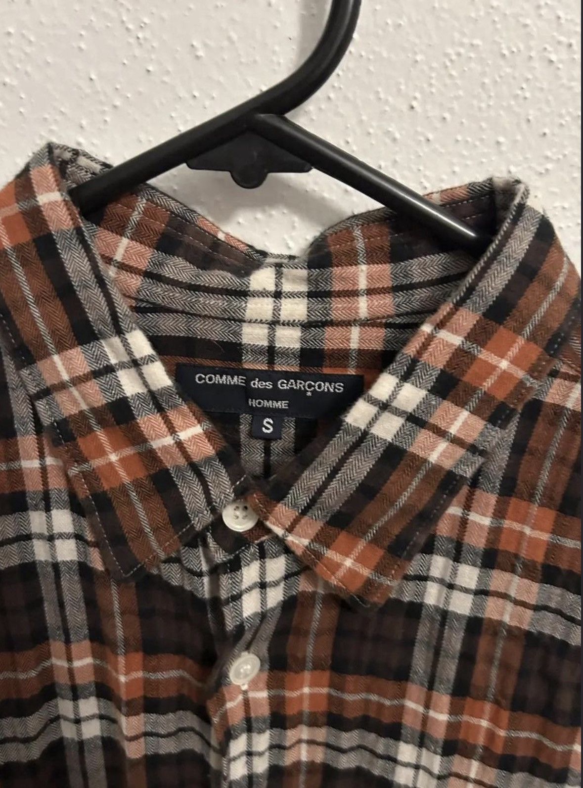 Comme des Garcons Comme Des Garçons Homme flannel hybrid button-up shirt Size US S / EU 44-46 / 1 - 3 Thumbnail