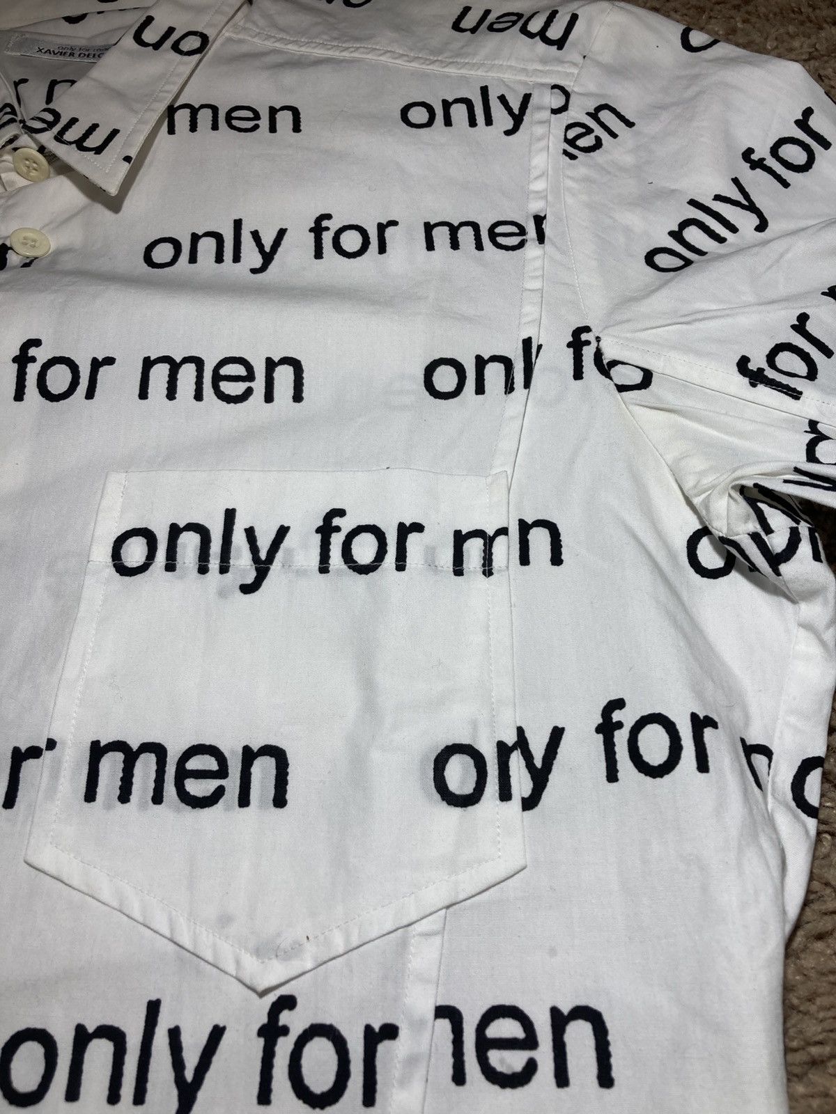 Xavier Delcour SS01 Xavier Delcour Only For Men Type Text Logo 2001 Antwerp Size US S / EU 44-46 / 1 - 4 Thumbnail
