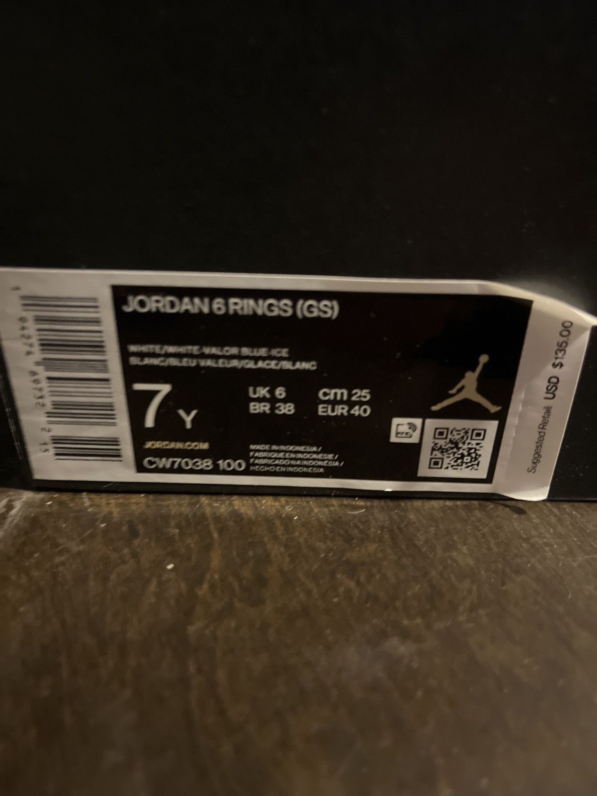 Jordan Brand Jordan 6 rings vlaor blue ice (gs) Size US 7 / EU 40 - 10 Thumbnail