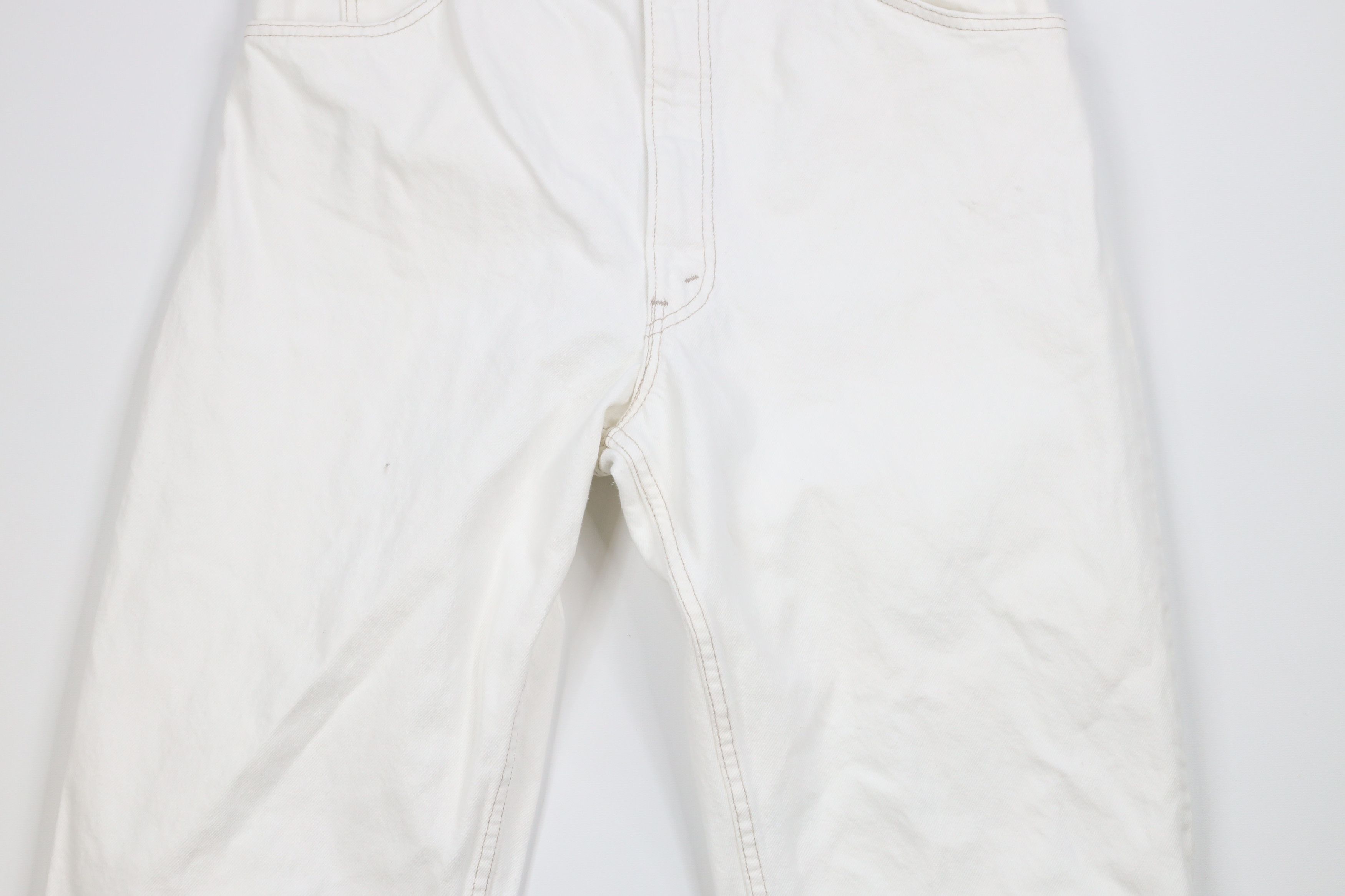 Levi's × Vintage Vintage 90s Levis 550 Orange Tab Fit Tapered Leg Jeans White Size 38 - 3 Thumbnail