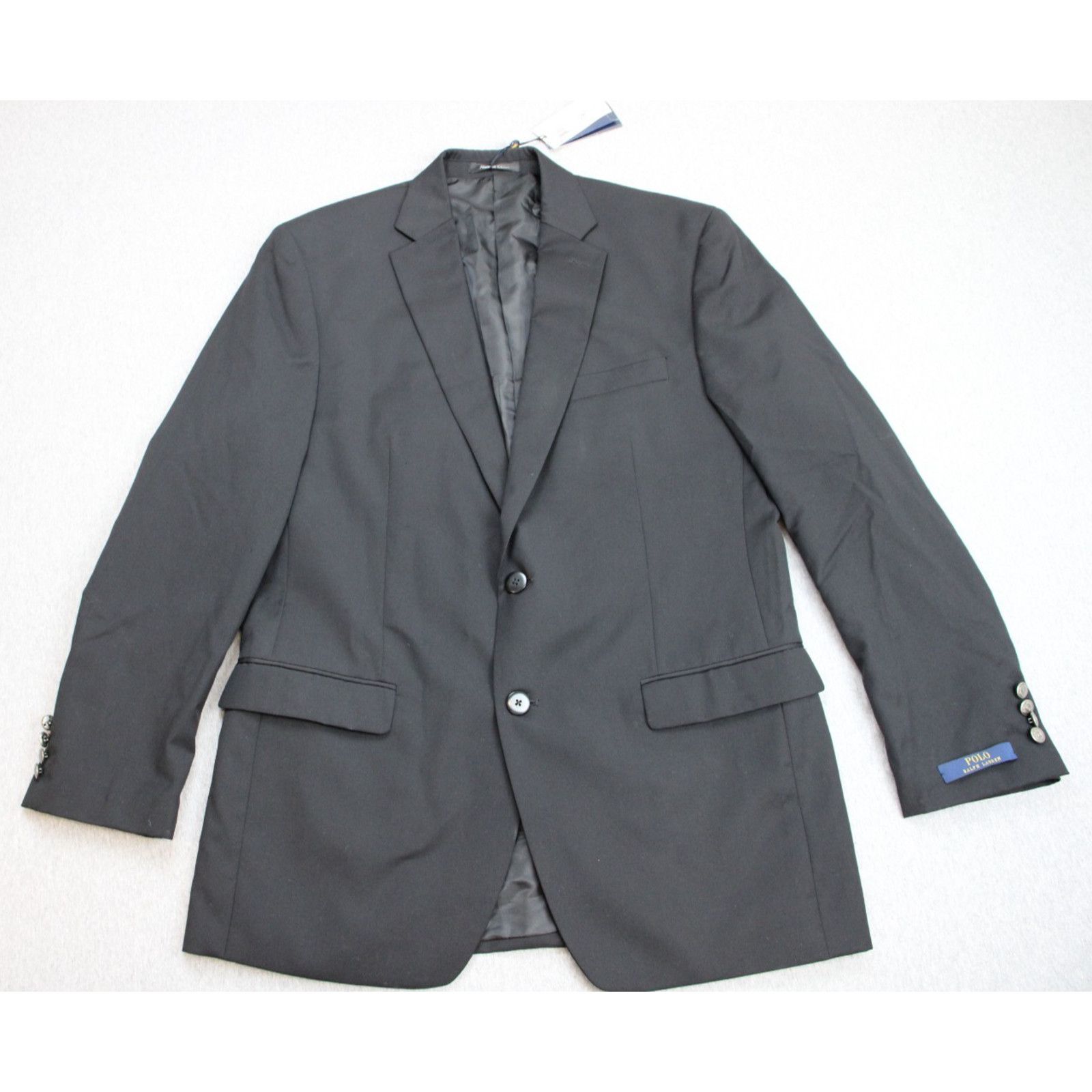 Lauren Ralph Lauren Lauren Ralph Lauren Blazer Mens 42L Black Wool Blend Size 42L - 2 Thumbnail