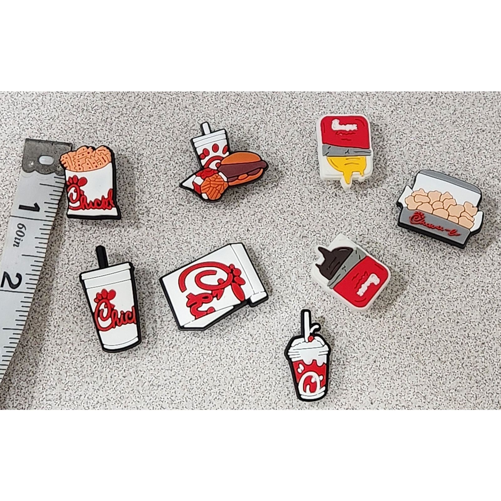Other Chic Fil A 8 Pc Shoe Charms for Crocs NWOTS 3 Available Size ONE SIZE - 1 Thumbnail
