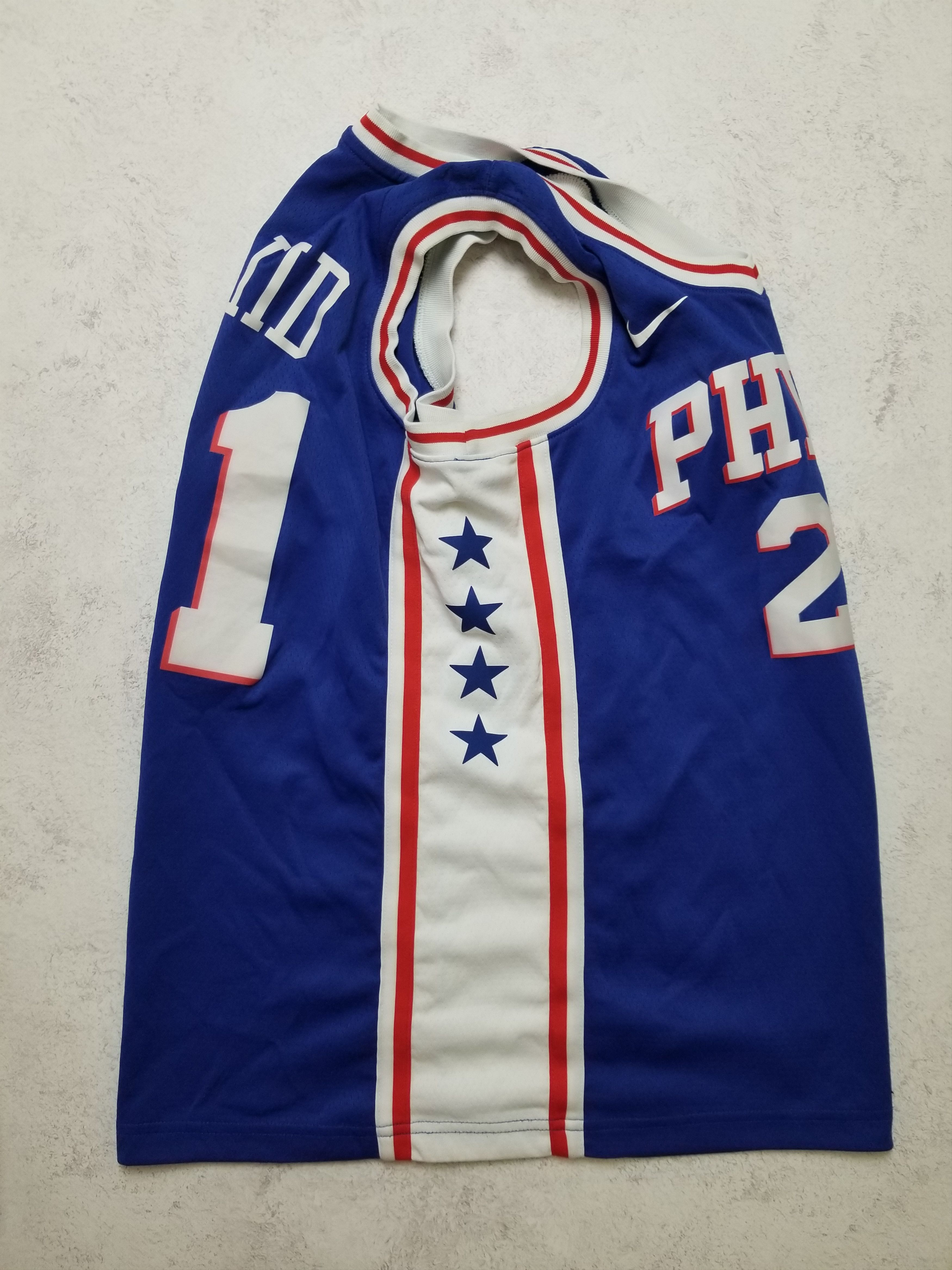 Nike Nike Philadelphia 76ers #21 Joel Embiid Basketball Jersey Size US S / EU 44-46 / 1 - 3 Thumbnail