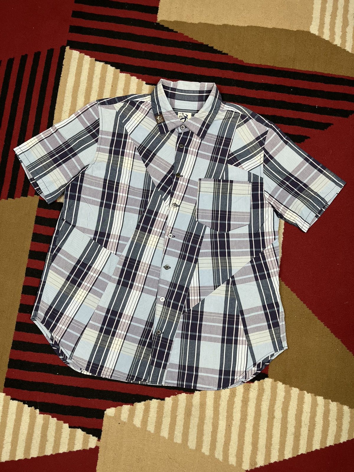 Hai Sporting Gear Hai Sporting Gear By Issey Miyake ZigZag Button Shirt Size US M / EU 48-50 / 2 - 1 Thumbnail