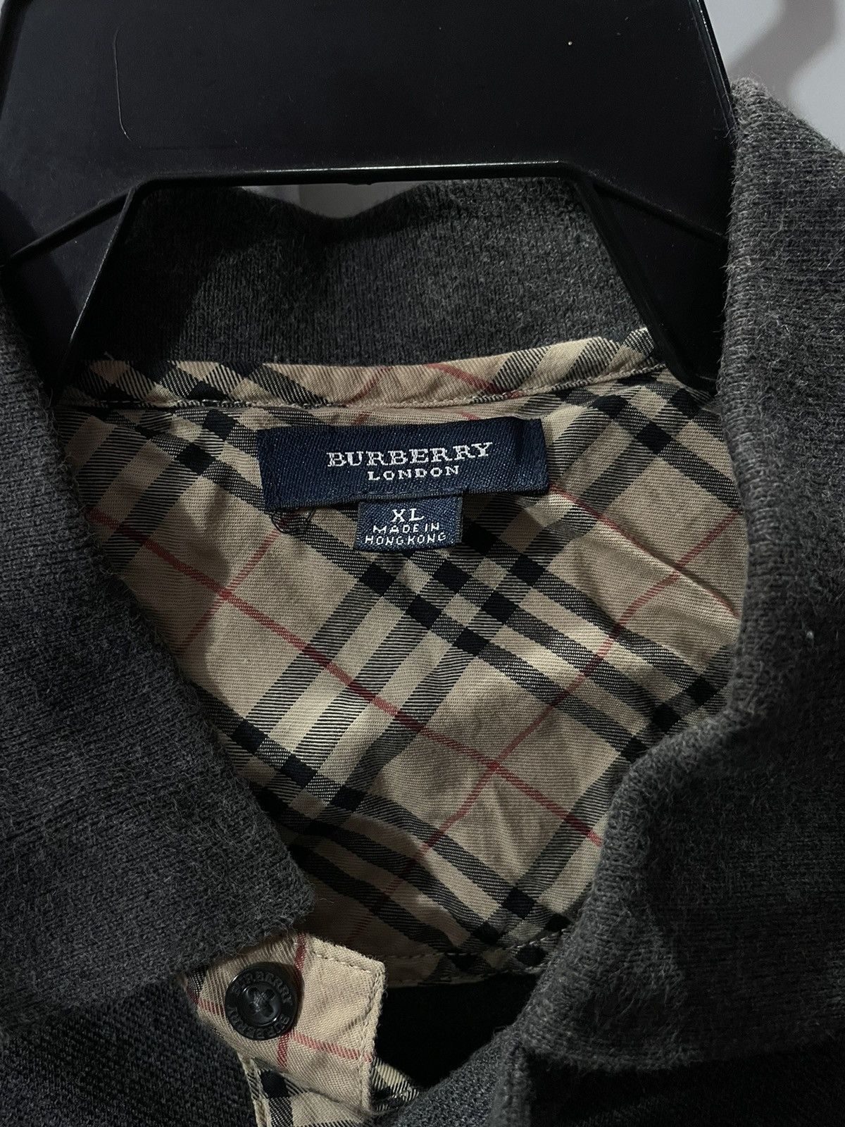 Burberry Vintage Burberry London Nova Check Plaid Tartan ash grey Size US XL / EU 56 / 4 - 7 Thumbnail