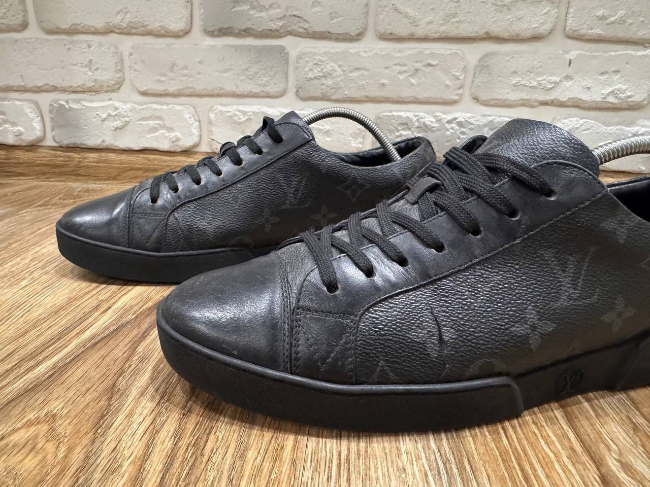 Louis Vuitton Louis Vuitton Match Up Black Monogram Canvas Sneakers Size Size US 6.5 / EU 39-40 - 7 Thumbnail