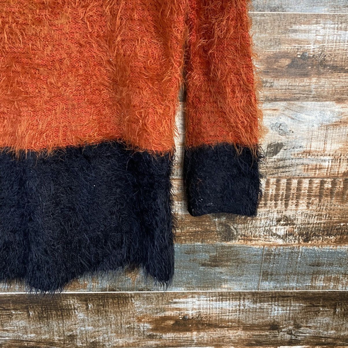 Japanese Brand DL Style Collection Orange shaggy fur mohair Knitwear #C1055 Size M / US 6-8 / IT 42-44 - 8 Thumbnail