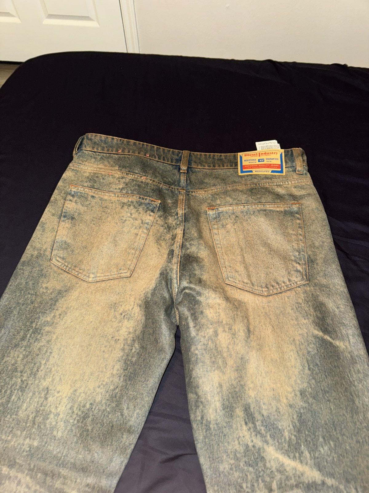 Diesel Diesel Industry Denim Acid wash Distressed Jeans Size US 36 / EU 52 - 10 Thumbnail
