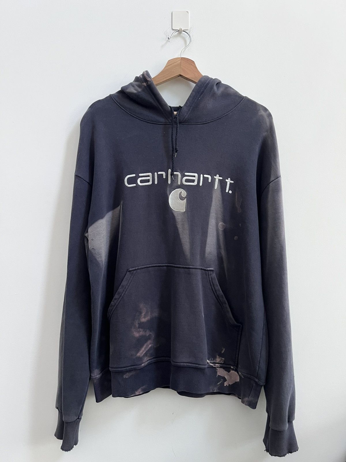 Carhartt Vintage Distressed Sunfaded Carhartt Swearshirt Size US L / EU 52-54 / 3 - 1 Thumbnail