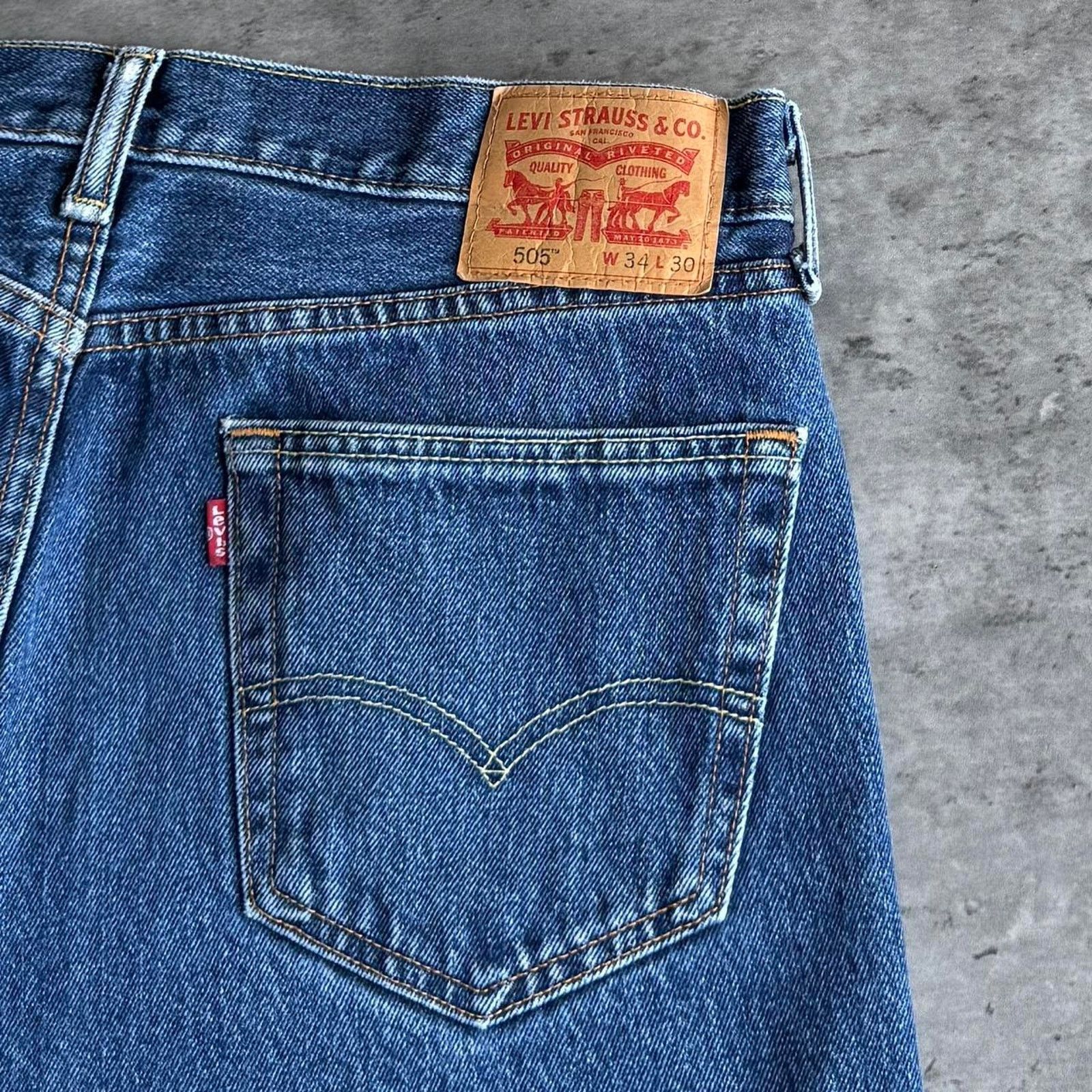 Levi's × Levi's Vintage Clothing × Vintage Vintage Y2K Levi’s 505 Grunge Opium Essential Denim Jeans Size US 34 / EU 50 - 3 Thumbnail