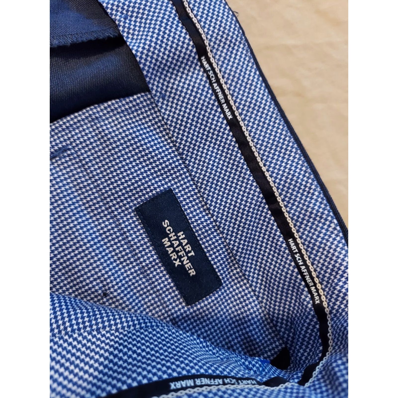 Hart Schaffner Marx Hart Schaffner Marx Mens Dress Pants 38x30 Blue Navy Slacks Khaki Style Trousers Regular Size US 38 / EU 54 - 3 Thumbnail