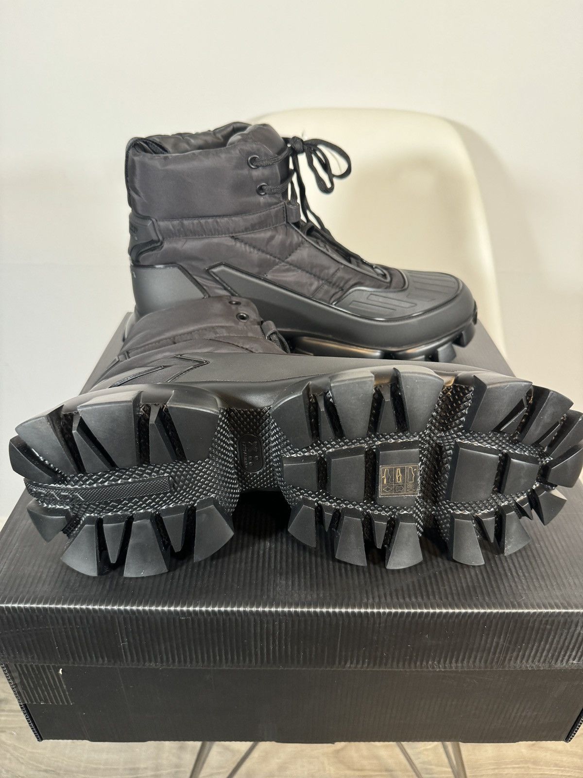 Designer × Prada Prada Men’s Black Cloudbust Thunder High Top Size US 11.5 / EU 44-45 - 5 Thumbnail