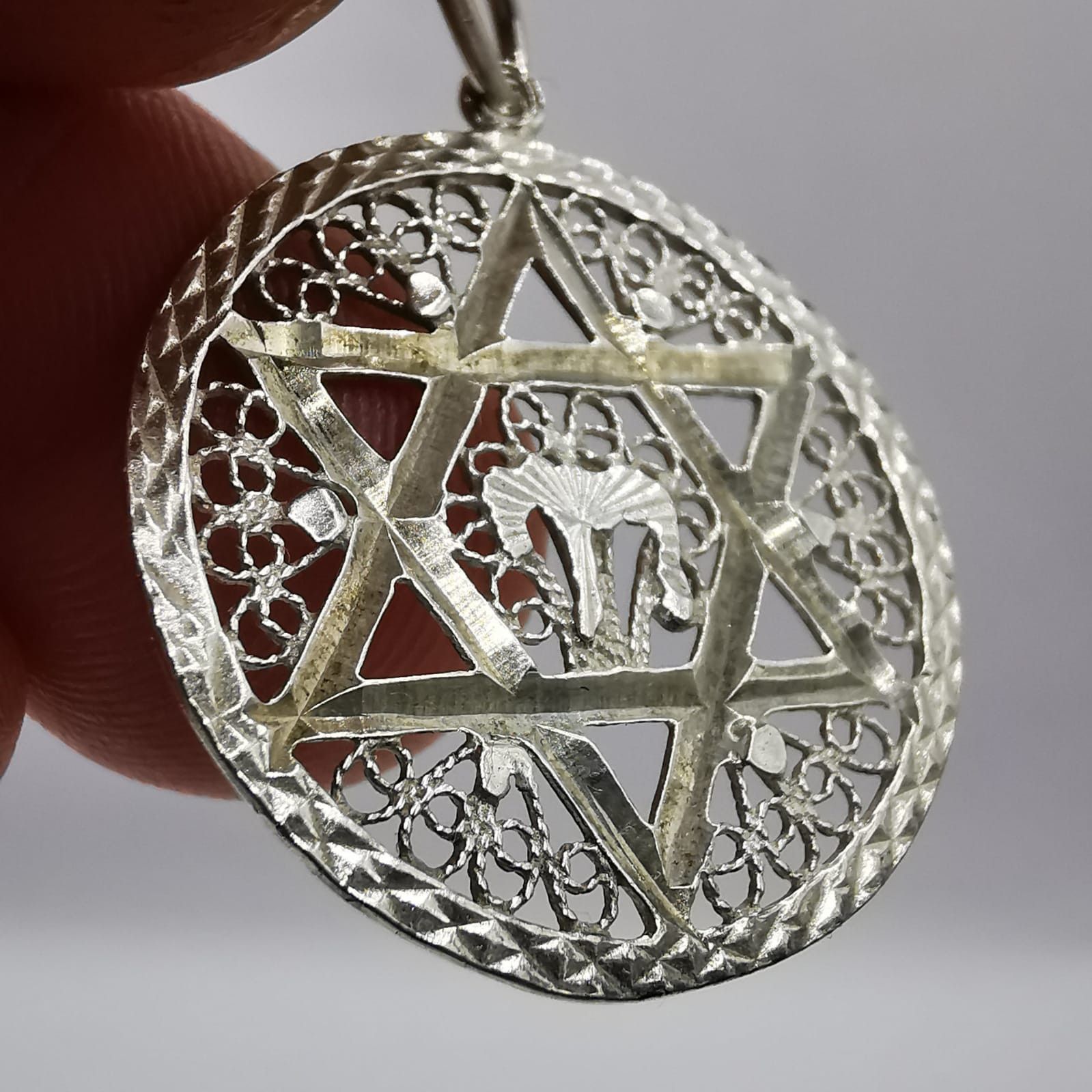 Vintage Vintage Pendant 925 Sterling Silver Jewelry, Handmade 1,77g Size ONE SIZE - 3 Thumbnail