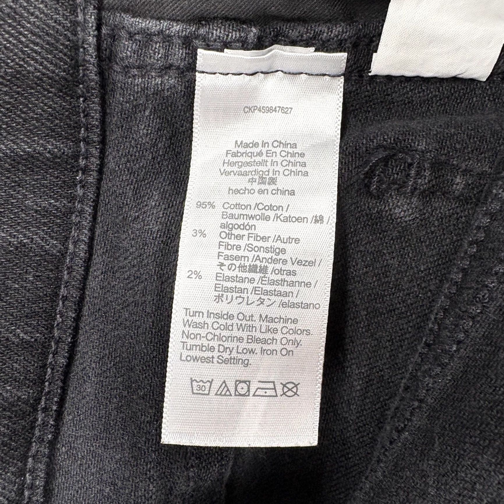 Madewell Madewell Jeans Flared Jeans Womens 25P Black Charcoal Wash Stretch High Rise 5-Pocket Denim Size 42" / US 20 - 6 Thumbnail