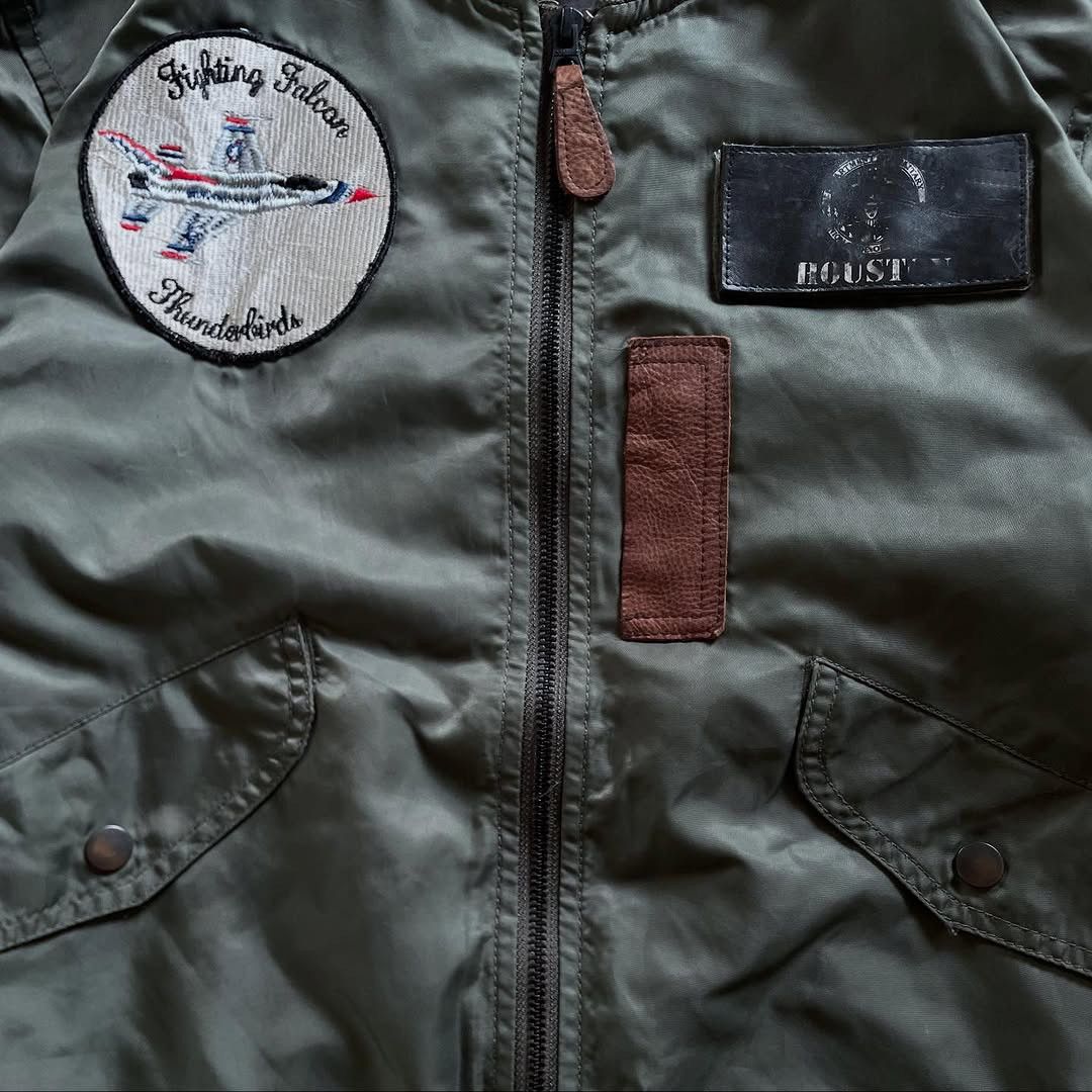 Japanese Brand HOUSTON Thunderbirds L-2B Flight Jacket 45th Anniversary Size US M / EU 48-50 / 2 - 5 Thumbnail