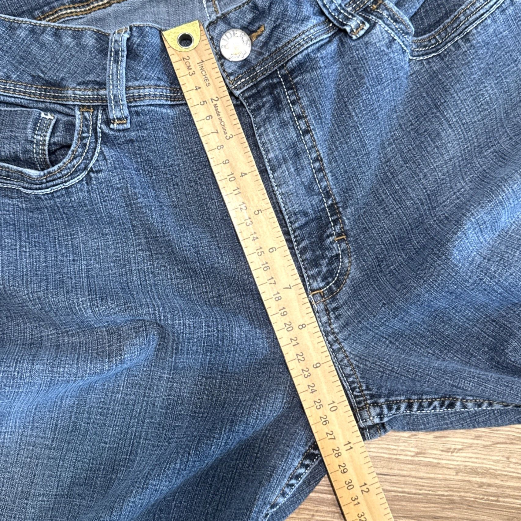 Lee VINTAGE Lee Women Jeans Bootcut Midrise 16M Blue Denim Pants Size 38" / US 16 / IT 52 - 5 Thumbnail