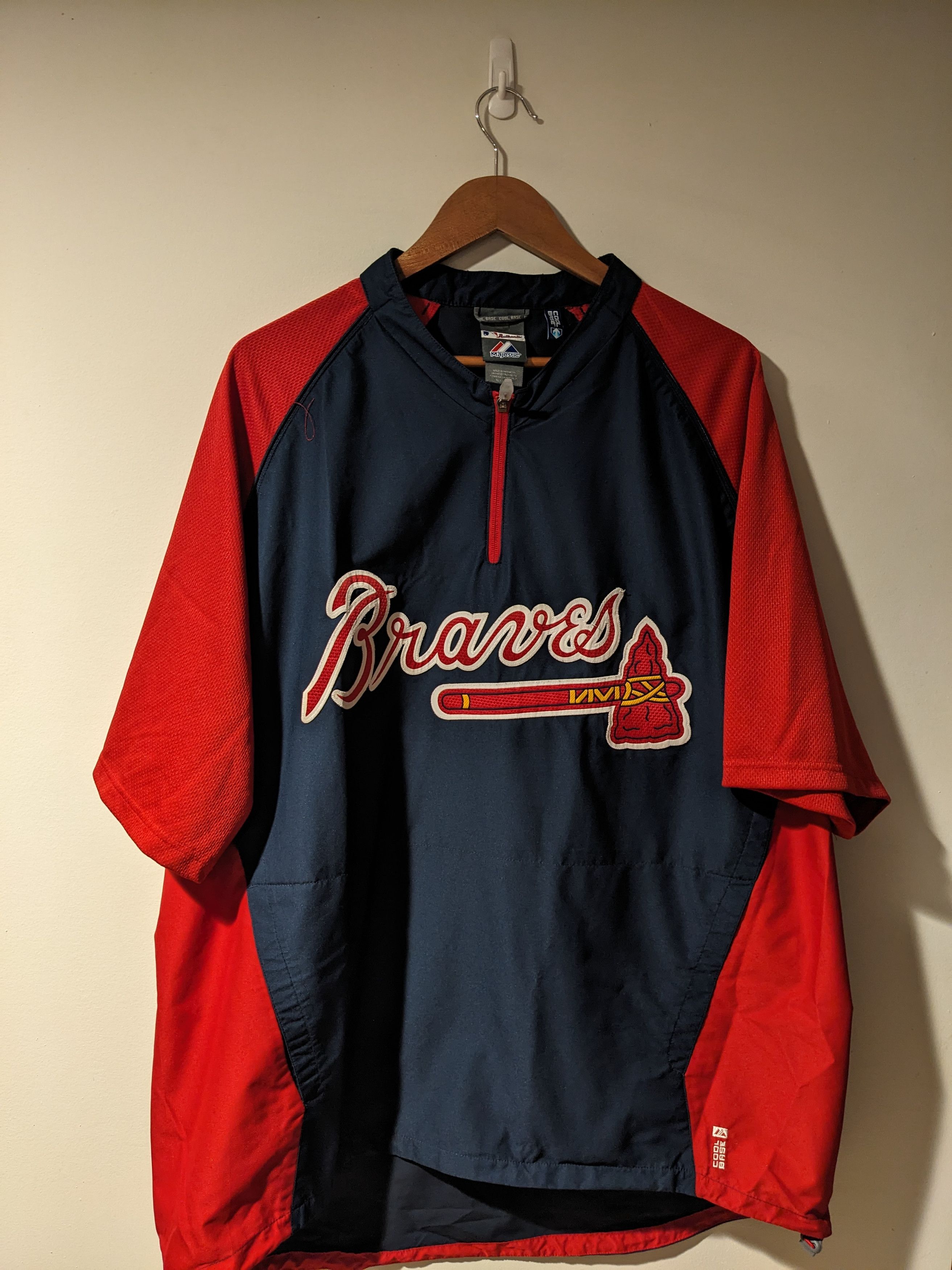 Atlanta Braves 90’s MLB Windbreaker M Vintage 90s Atlanta Braves MLB Baseball Majestic Windbreaker