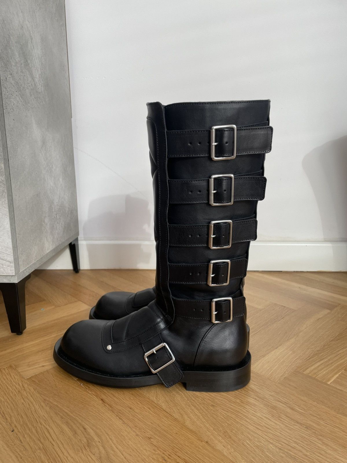 Ann Demeulemeester JACE BIKER BELTED BOOTS ANN DEMEULEMEESTER Size US 8 / EU 41 - 4 Thumbnail