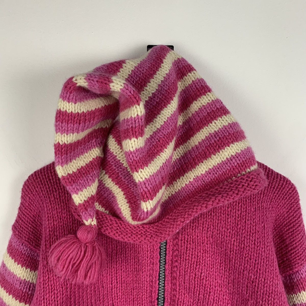 Other Vintage Y2K Pachamama Hand Knit Wool Jacket Full Zip OneSize Size US XXL / EU 58 / 5 - 6 Thumbnail
