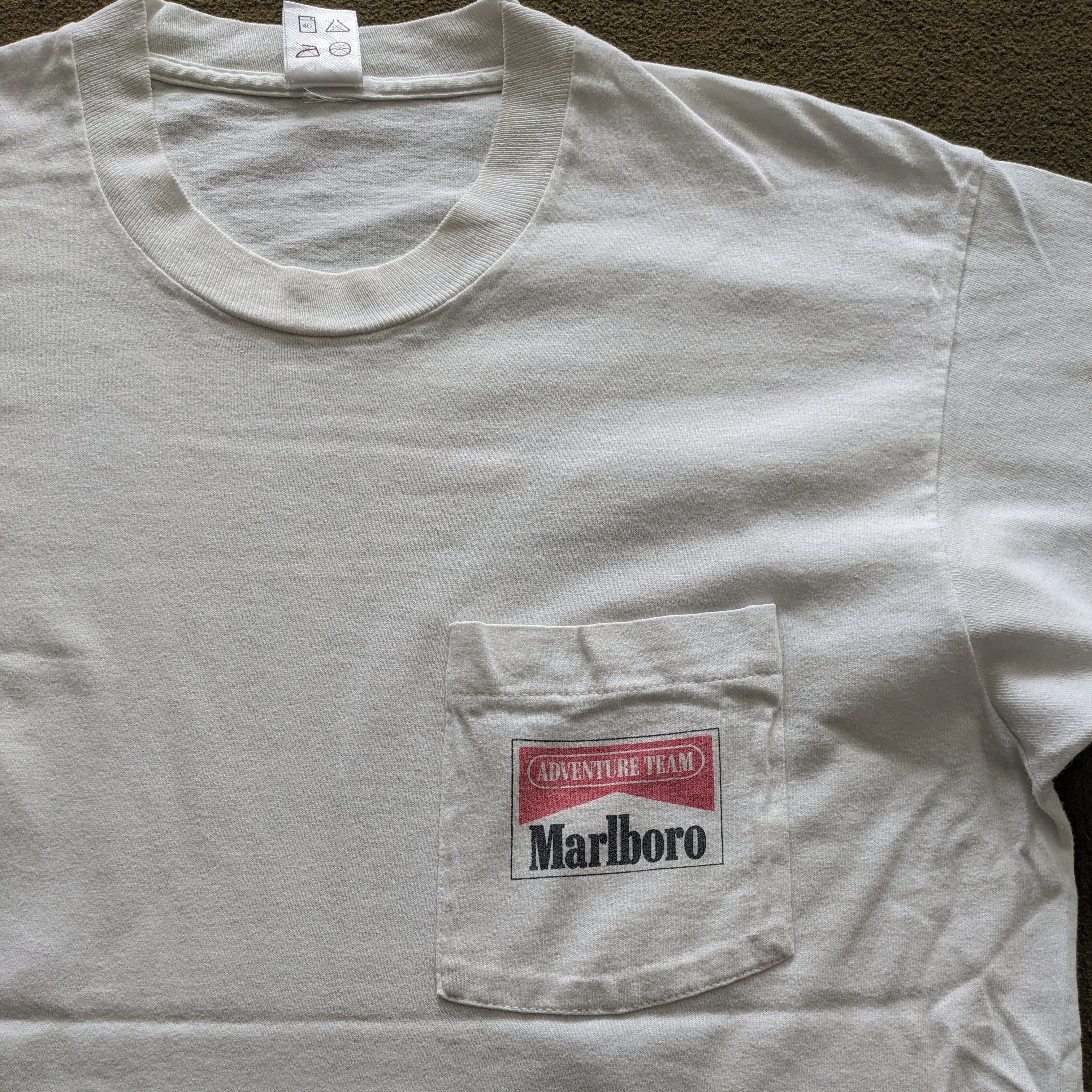 Marlboro Vintage 90's MARLBORO ADVENTURE TEAM T-shirt Size US L / EU 52-54 / 3 - 2 Thumbnail