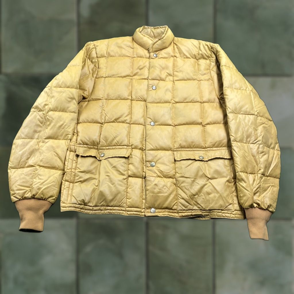 Eddie Bauer VINTAGE Eddie Bauer Jacket Mens M Yellow 70S Quilted Down 3-in-1 Coat USA Size US M / EU 48-50 / 2 - 1 Thumbnail