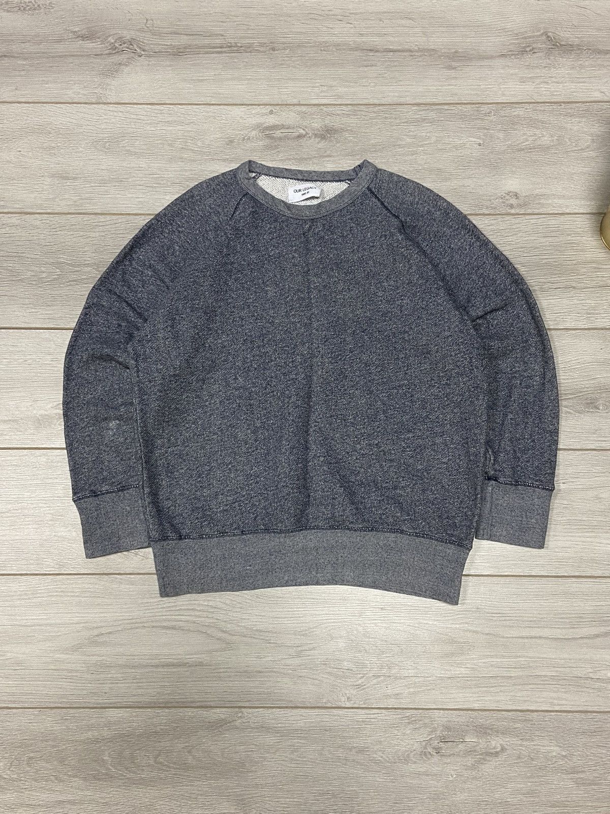 Our Legacy Our Legacy Great Sweat Grey Melange Sweatshirt Size US L / EU 52-54 / 3 - 1 Thumbnail