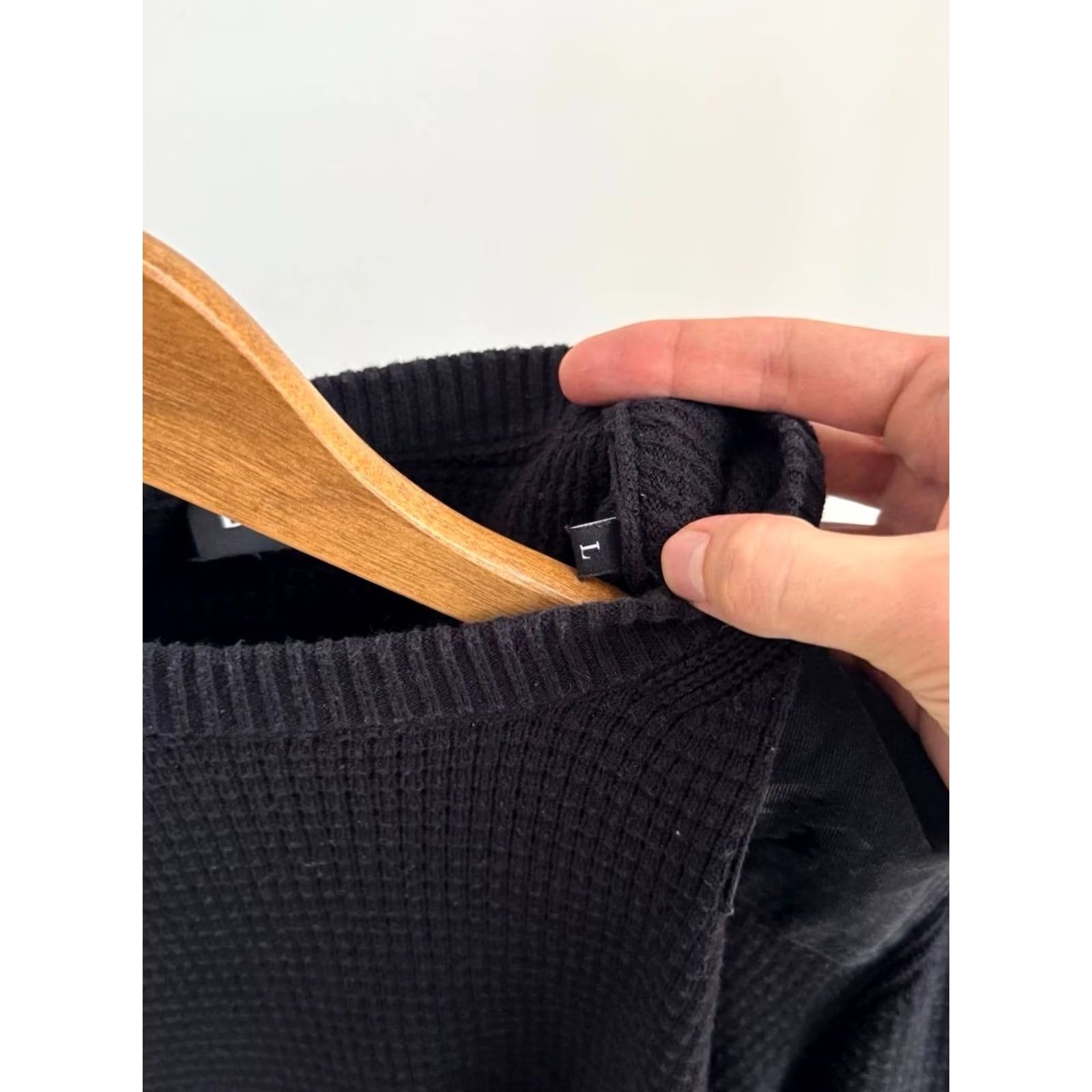 Diesel VINTAGE Diesel ONLY THE BRAVE Ribbed Classic Black Sweater Men L Size US L / EU 52-54 / 3 - 7 Thumbnail