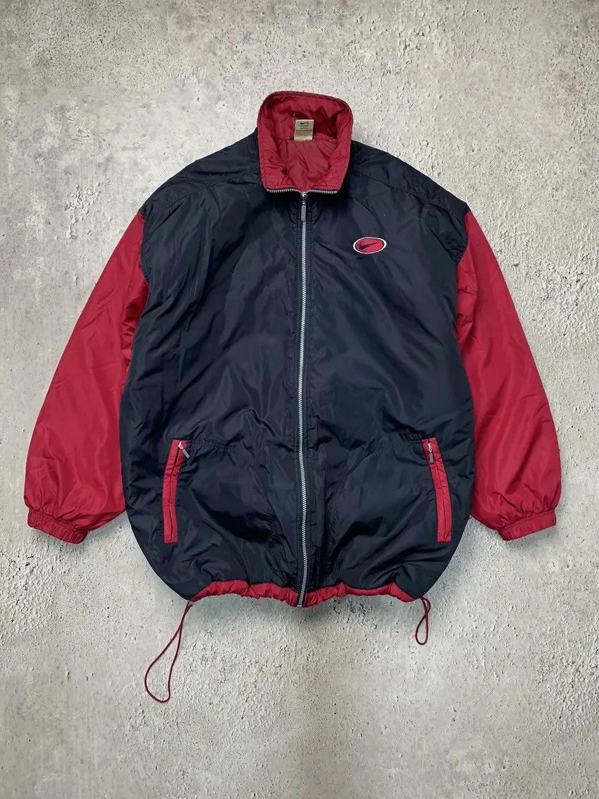 Nike Vintage Y2K Nike Down Jacket Puffer 90s Swoosh Black Nike Size US XL / EU 56 / 4 - 2 Thumbnail