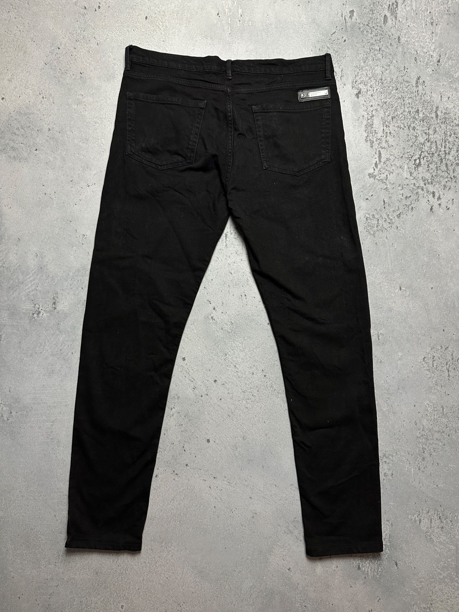 Burberry Burberry Brit Mens Skinny Black Denim Jeans 34W X 34L Cotton Size US 34 / EU 50 - 2 Thumbnail