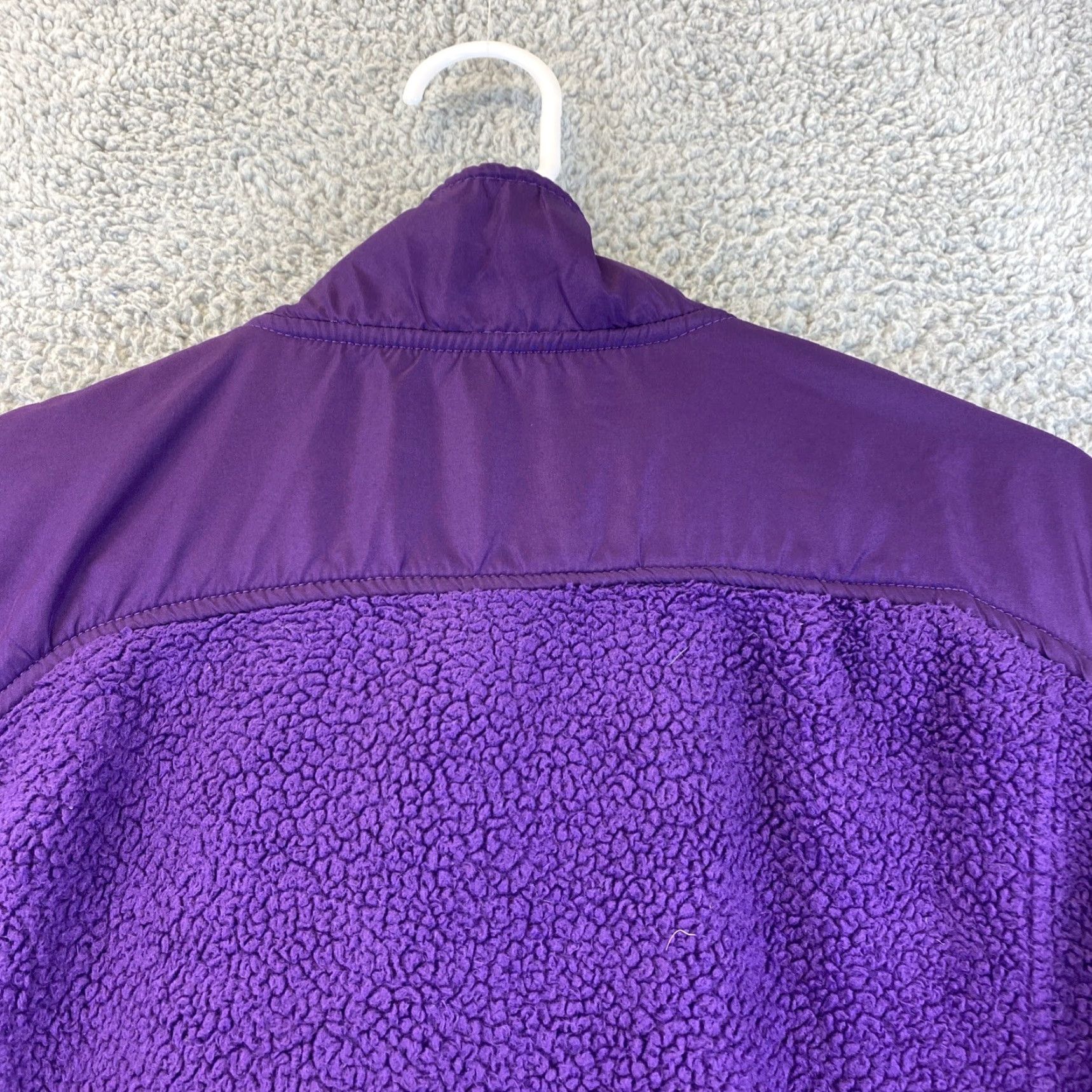 Faded Glory Faded Glory Women's Jacket XL Purple Sherpa Knit Long Sleeve Casual Jacket Teens Ladies 50-26 Size XL / US 12-14 / IT 48-50 - 8 Thumbnail