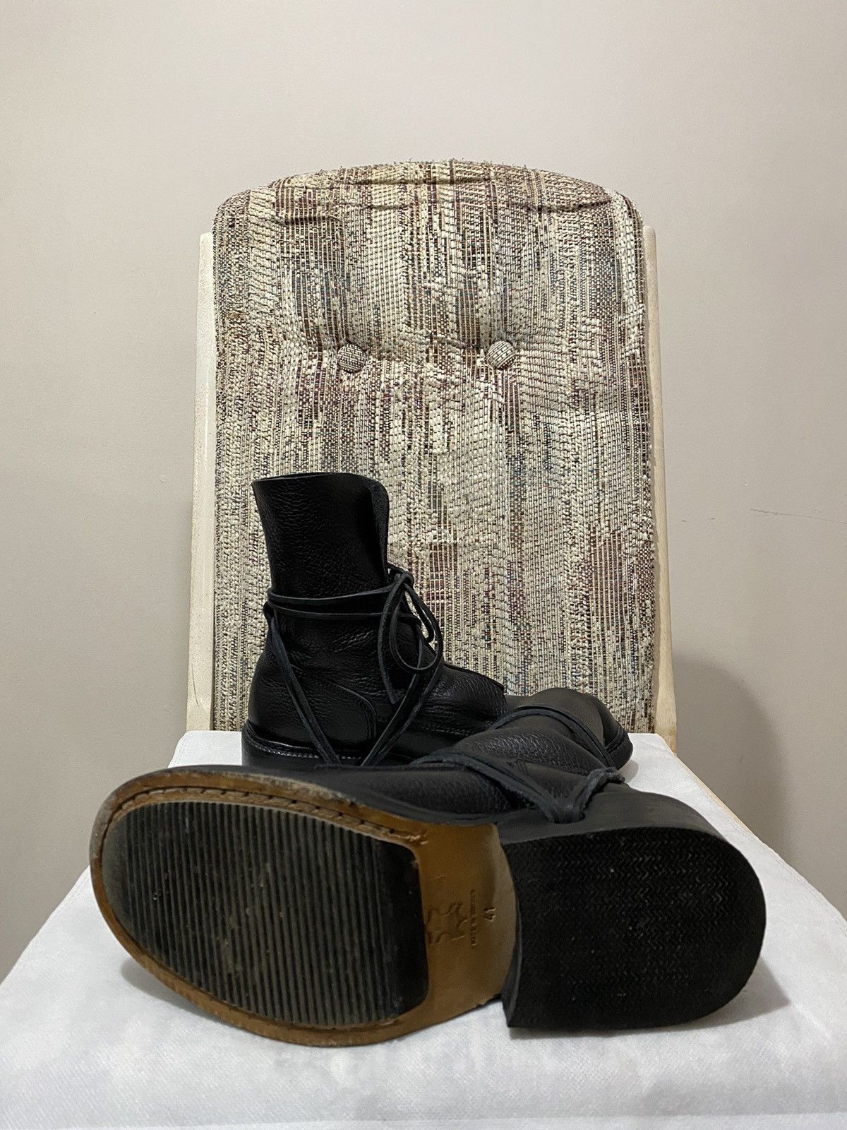 Dirk Bikkembergs Dirk Bikkembergs AW97 Lace Through Boot Black Size US 8 / EU 41 - 8 Thumbnail