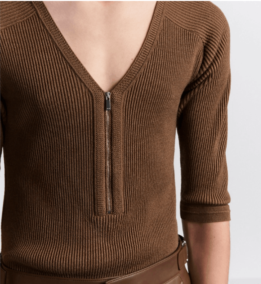 Dior o1w1db11225 443M61 Zipped Fitted Top in Brown Size US M / EU 48-50 / 2 - 7 Thumbnail