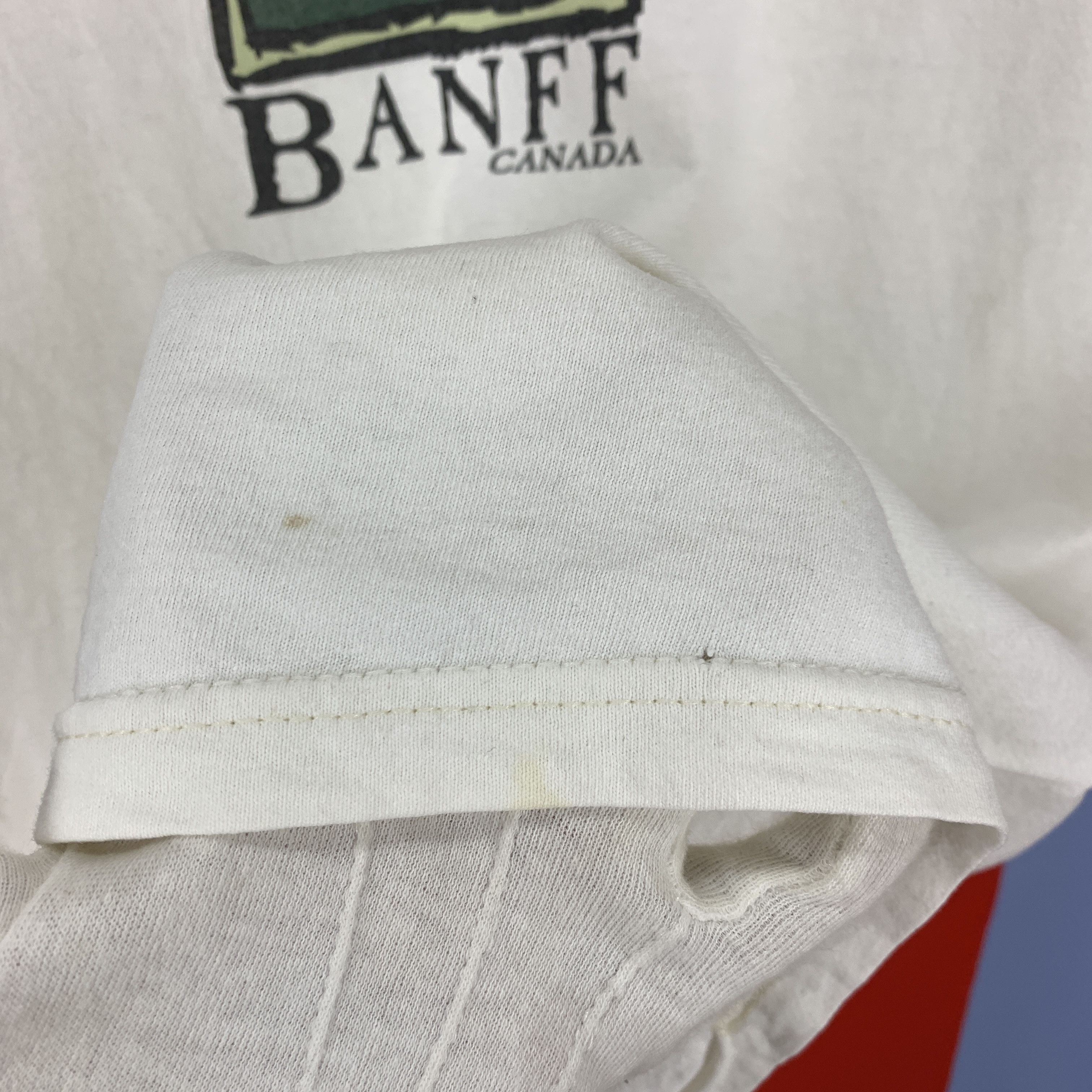 Fruit Of The Loom Vintage BANFF CANADA Crew Neck T Shirt #1792/07 Size US M / EU 48-50 / 2 - 4 Thumbnail