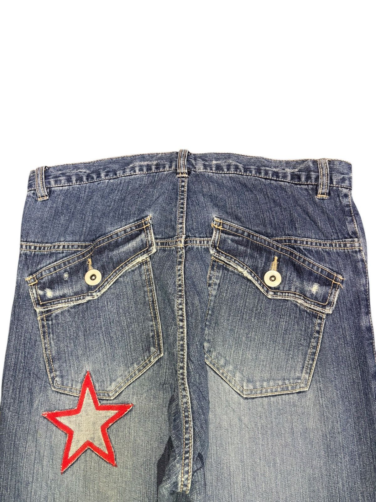 Ksubi Vintage Japanese Brand Patchwork Distressed Jeans Size 32" / US 10 / IT 46 - 4 Thumbnail