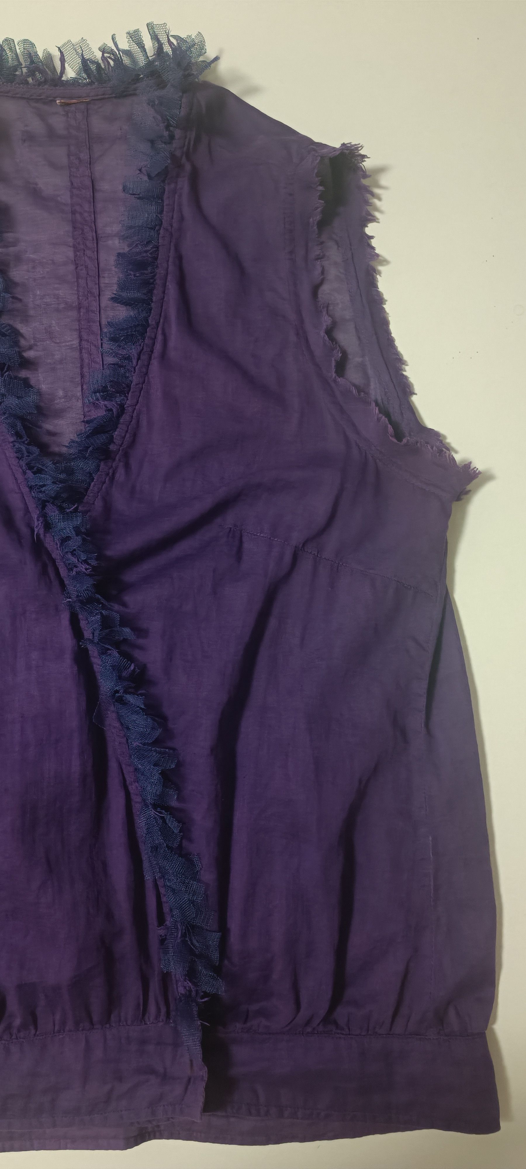 Jean Paul Gaultier Purple blouse with fringes Size M / US 6-8 / IT 42-44 - 24 Thumbnail