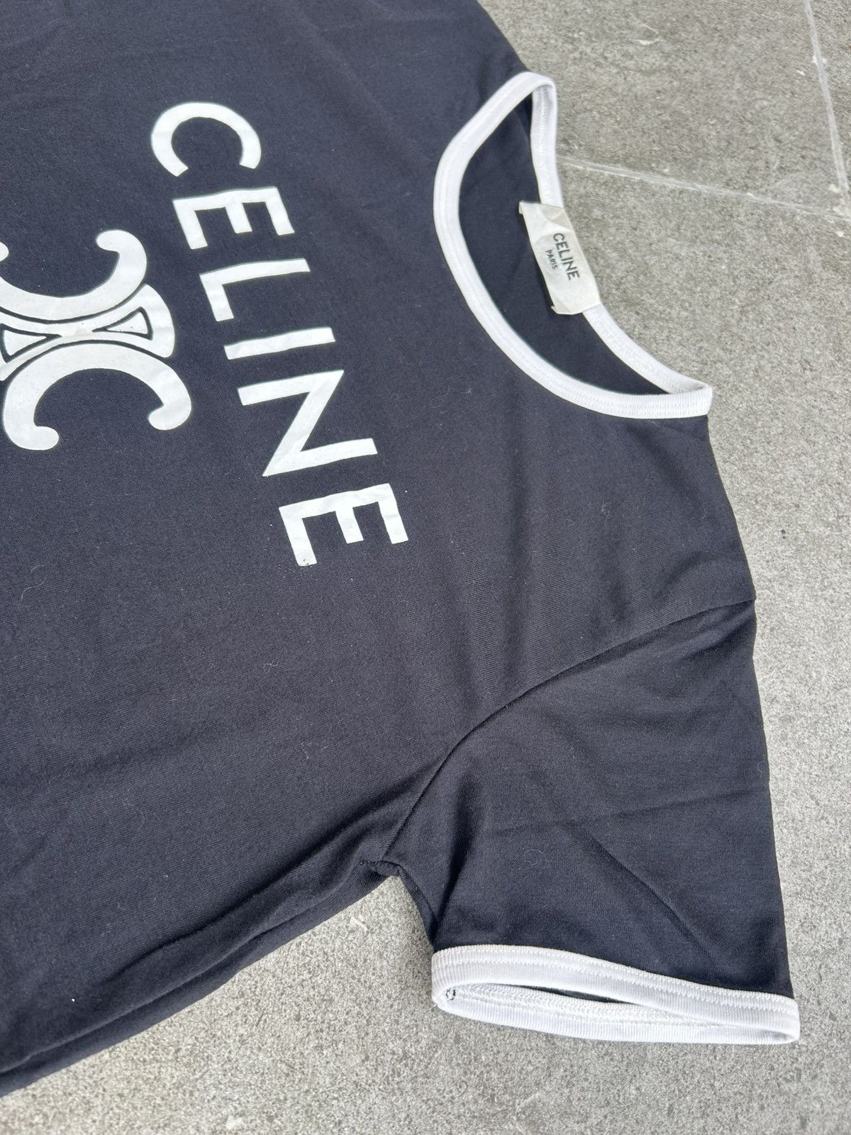 Celine Celine Paris T-shirt Cotton Jersey Size L / US 10 / IT 46 - 3 Thumbnail