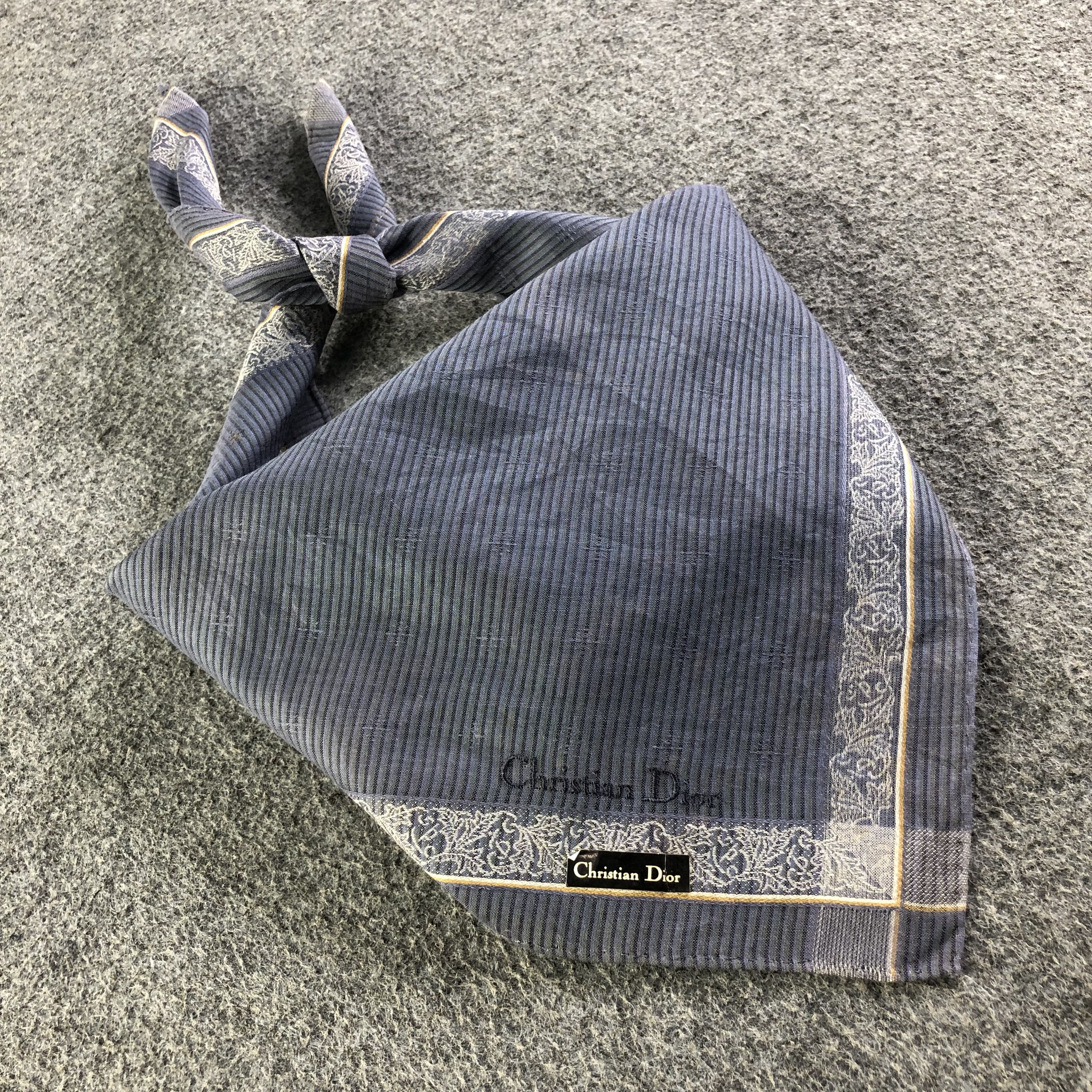 Christian Dior Monsieur Christian Dior Handkerchief Bandana Neckerchief H2316 Size ONE SIZE - 8 Thumbnail