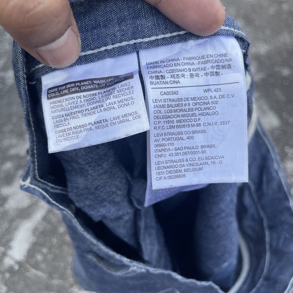 Levi's Vintage Y2k Levis Distressed Denim Size US 32 / EU 48 - 7 Thumbnail