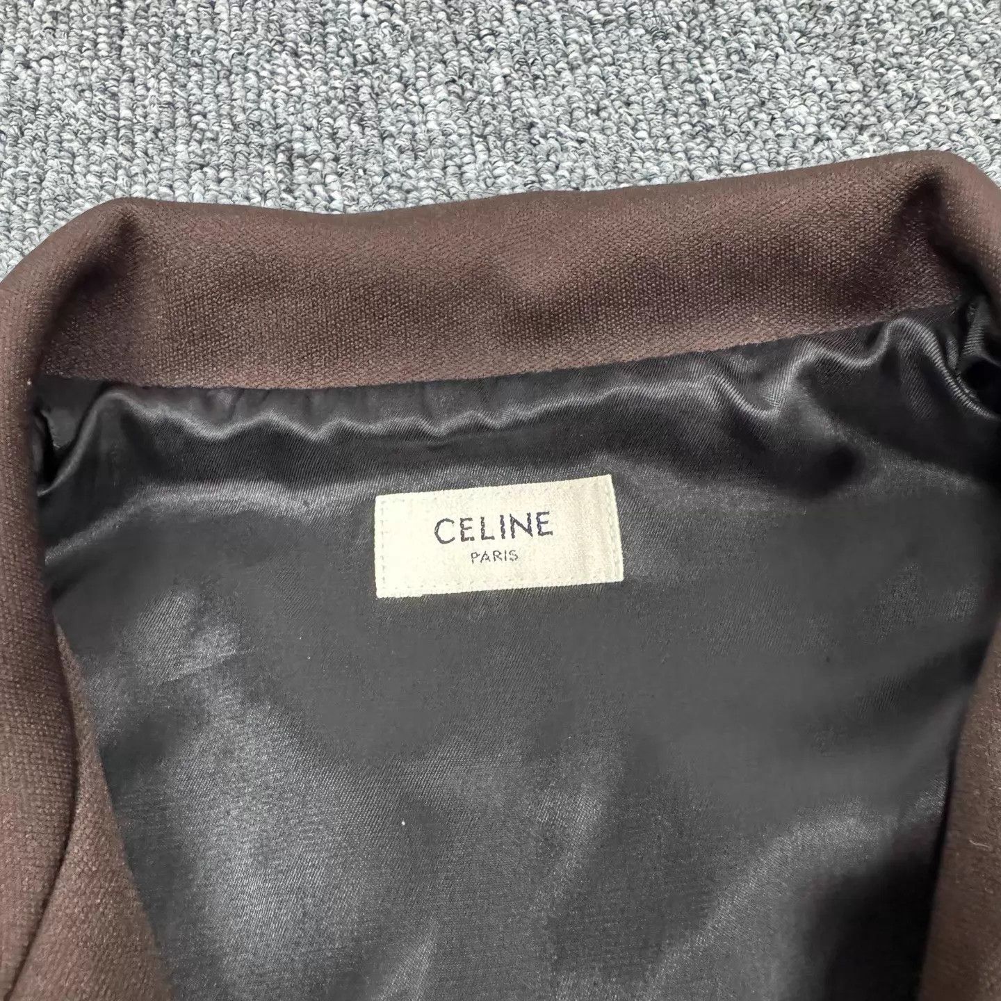 Celine Celine Brown Gold Foil Letter Logo Track Jacket Size XS / US 0-2 / IT 36-38 - 7 Thumbnail