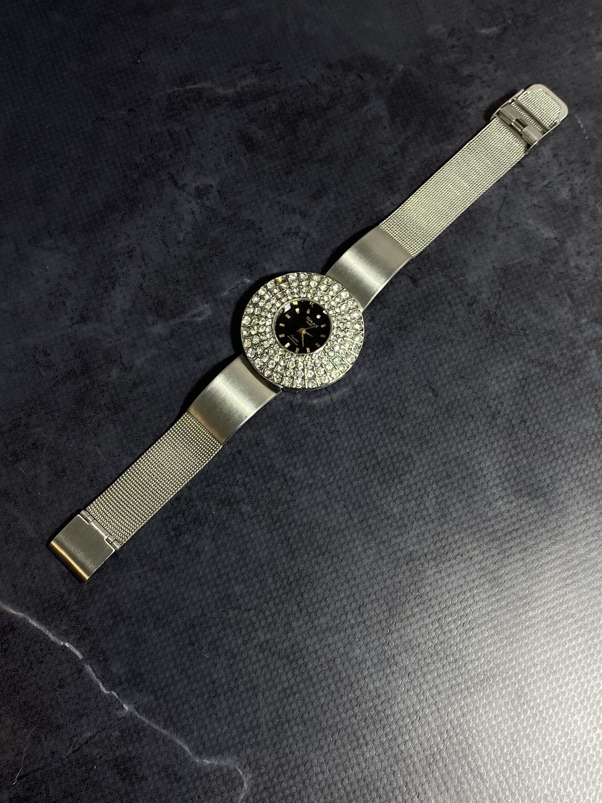 Jewelry Omax Vintage Crystal Watch – Elegant Statement Piece ⏳ Size ONE SIZE - 10 Thumbnail